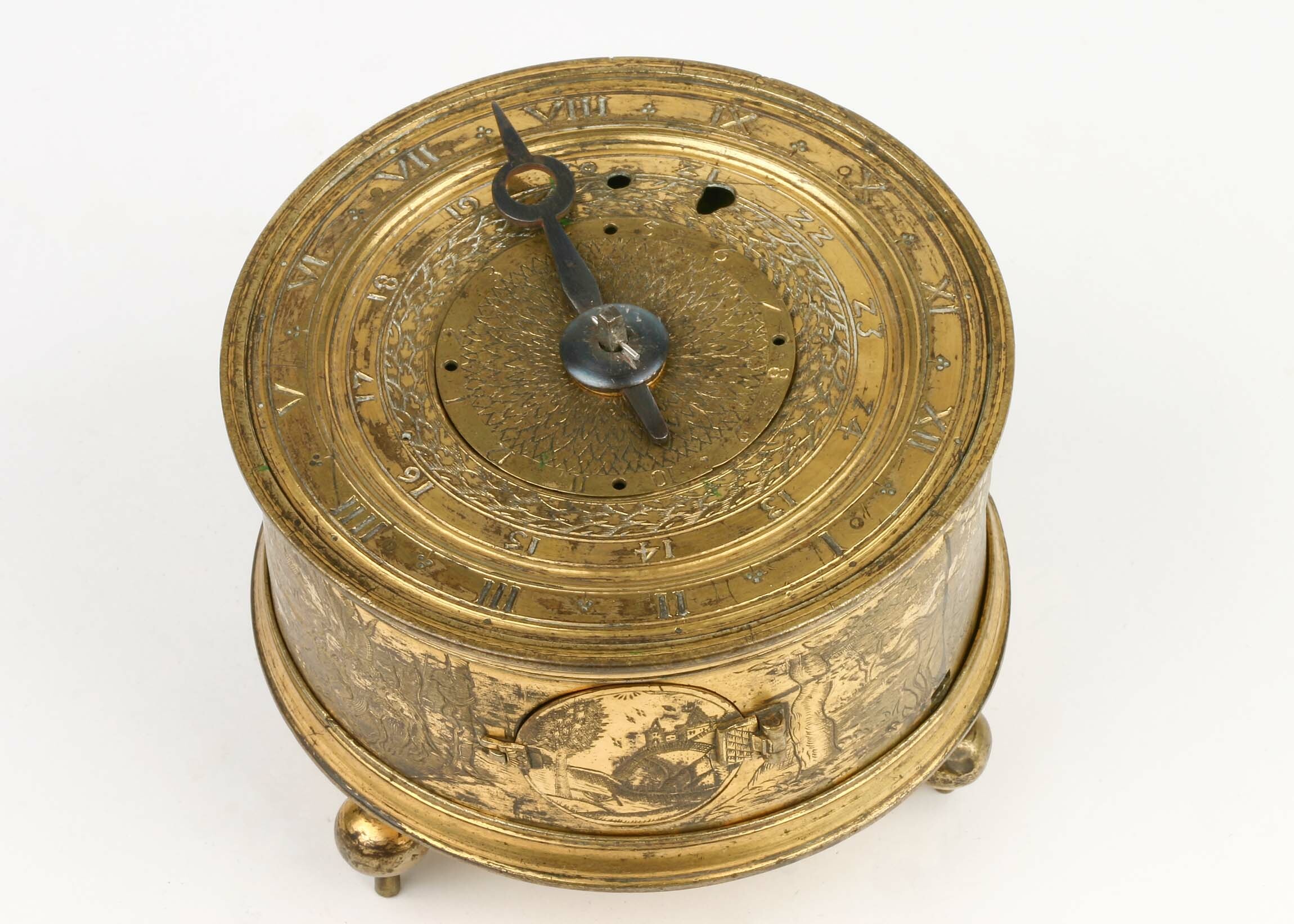 Tischuhr, Augsburg, um 1600 (Deutsches Uhrenmuseum CC BY-SA)