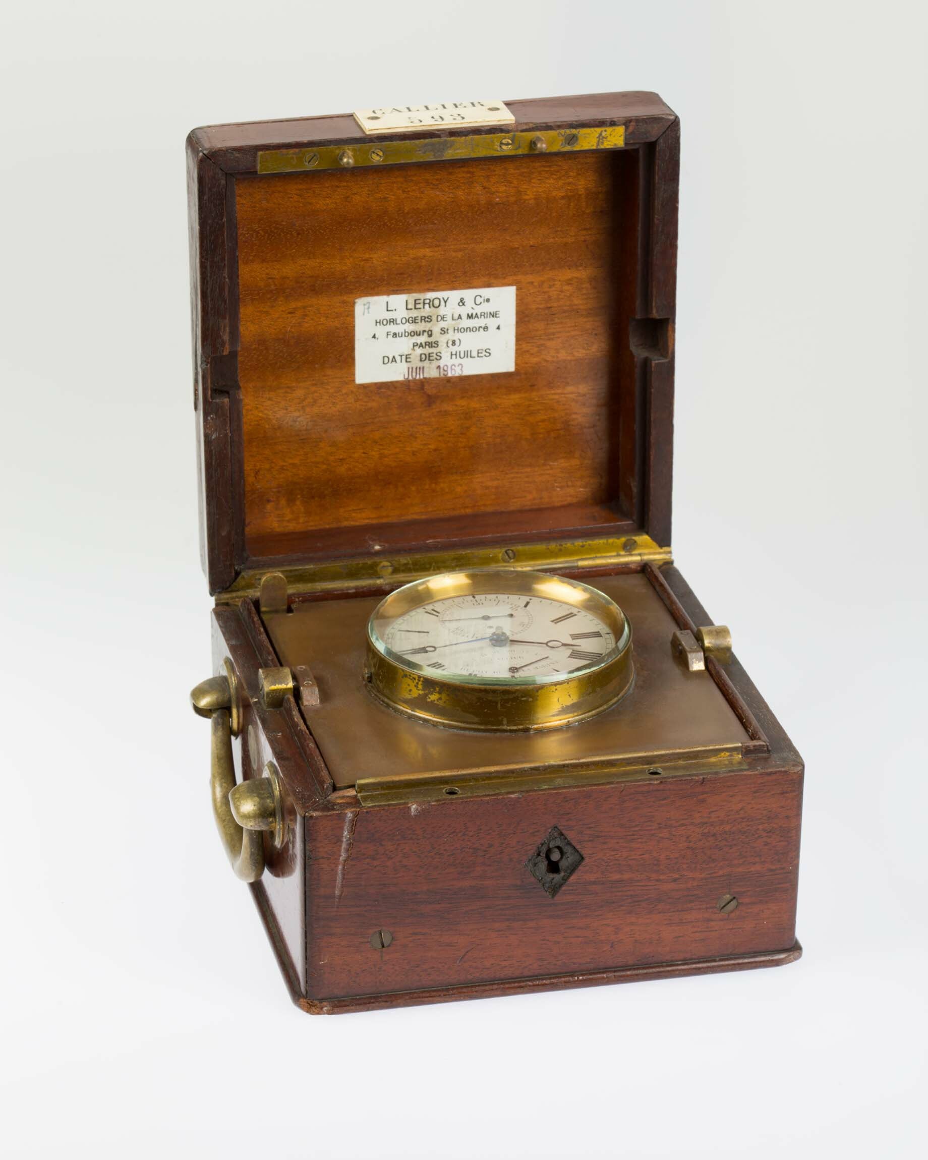 Marinechronometer, Callier, Paris, um 1870 (Deutsches Uhrenmuseum CC BY-SA)