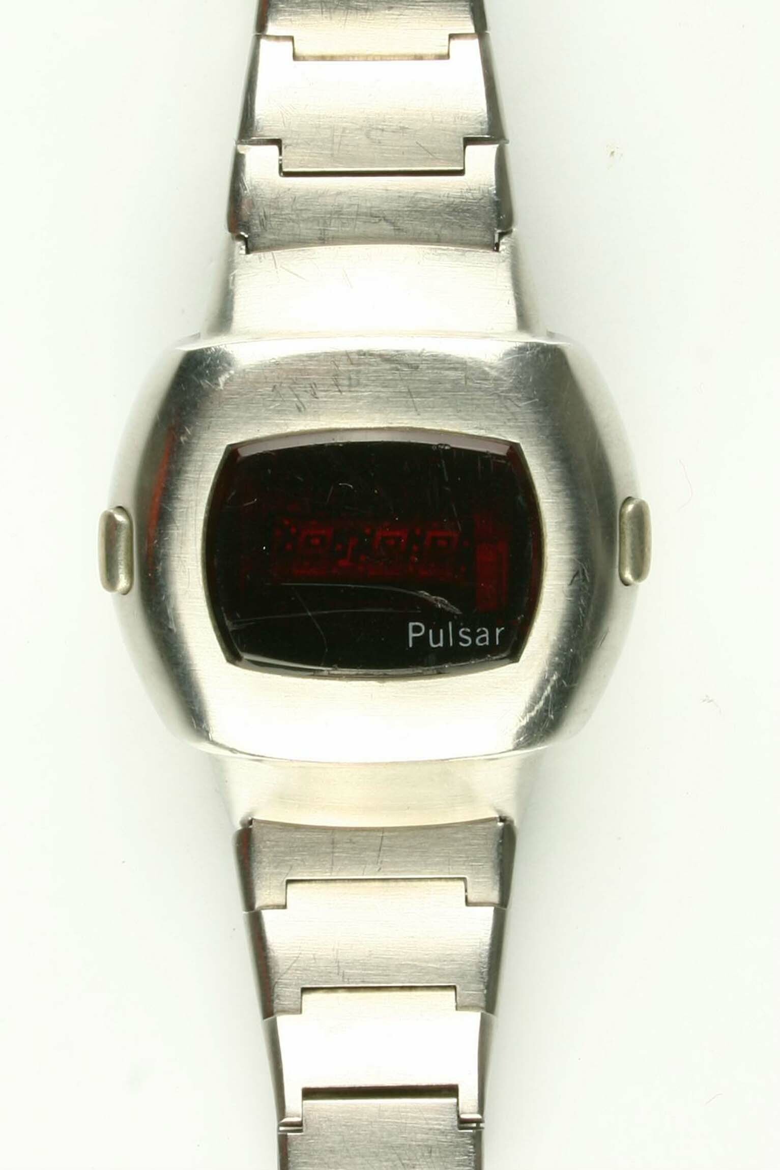 Armbanduhr, Hamilton Watch Co., USA, um 1975. (Deutsches Uhrenmuseum CC BY-SA)