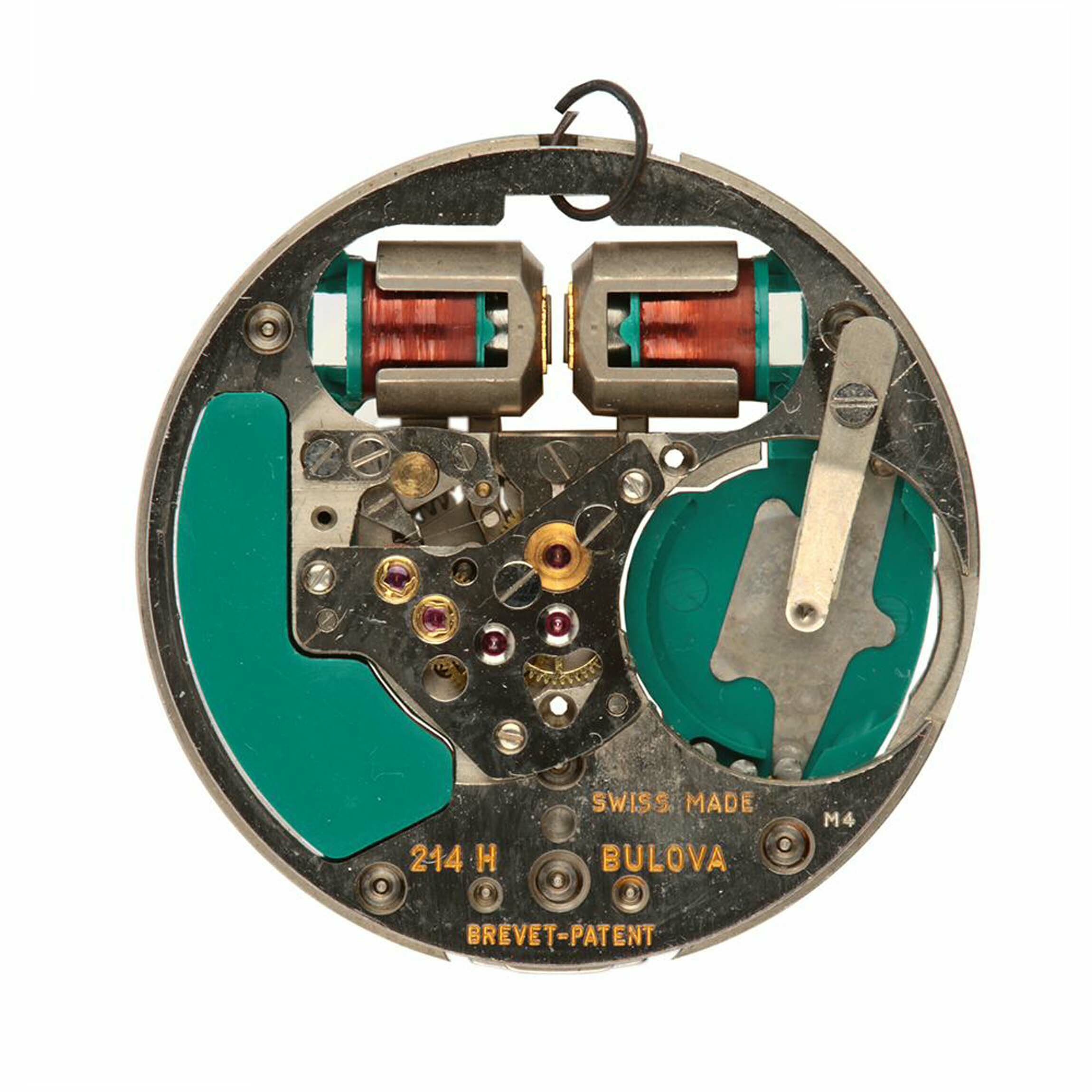 Armbanduhrwerk, Bulova, Schweiz, 1964 (Deutsches Uhrenmuseum CC BY-SA)
