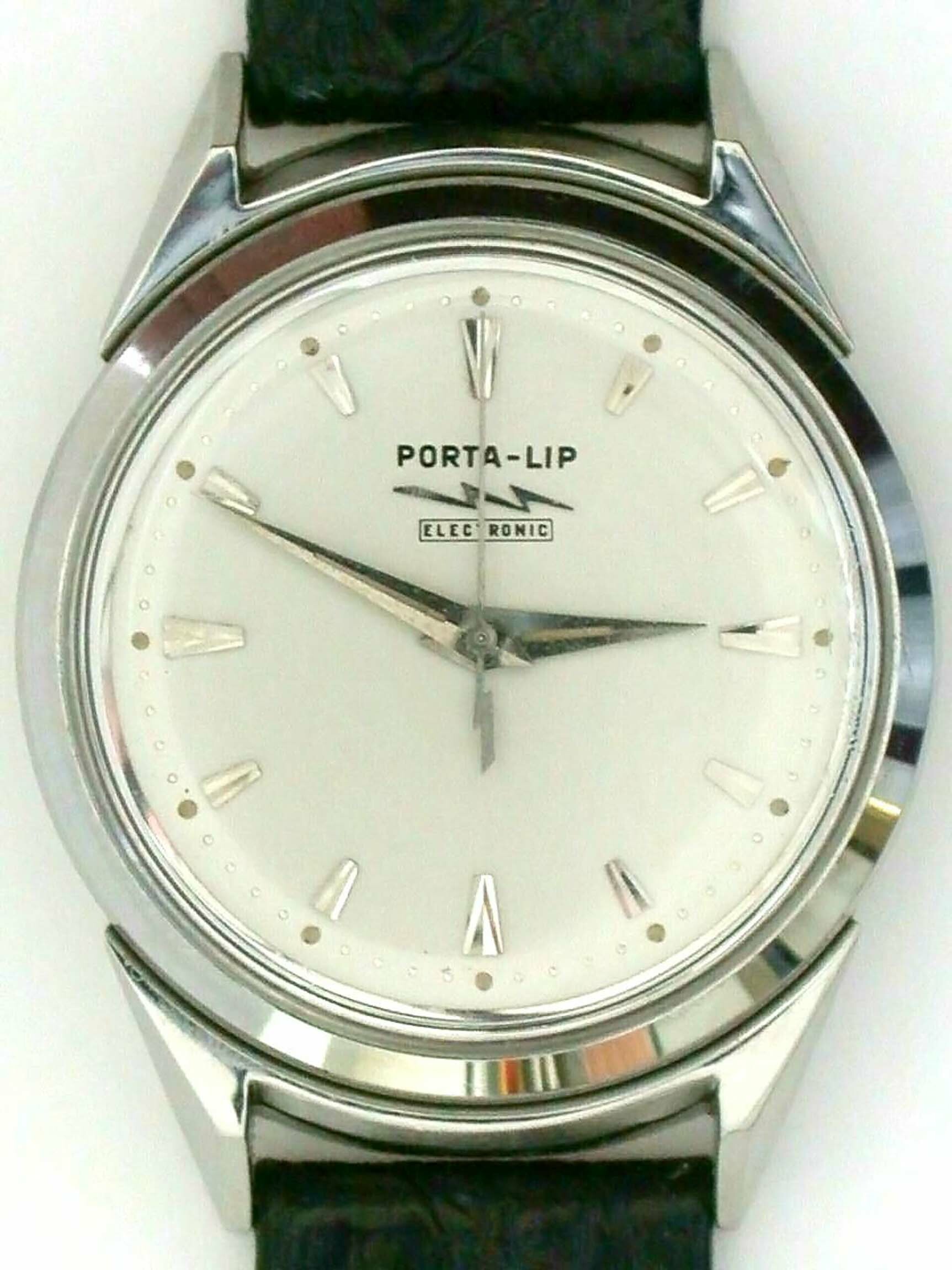 Armbanduhr, Lip, Besançon, um 1958 (Deutsches Uhrenmuseum CC BY-SA)