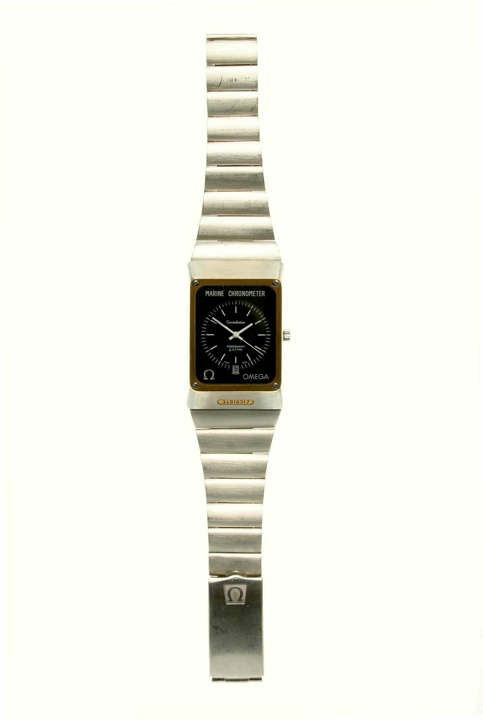 Armbanduhr, Omega, Schweiz, 1974 (Deutsches Uhrenmuseum CC BY-SA)