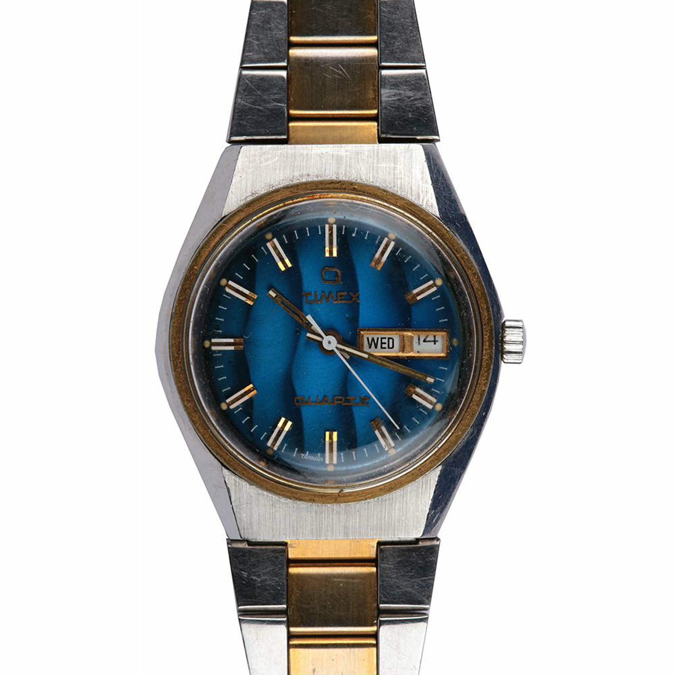Armbanduhr, Timex, Taiwan, um 1975 (Deutsches Uhrenmuseum CC BY-SA)