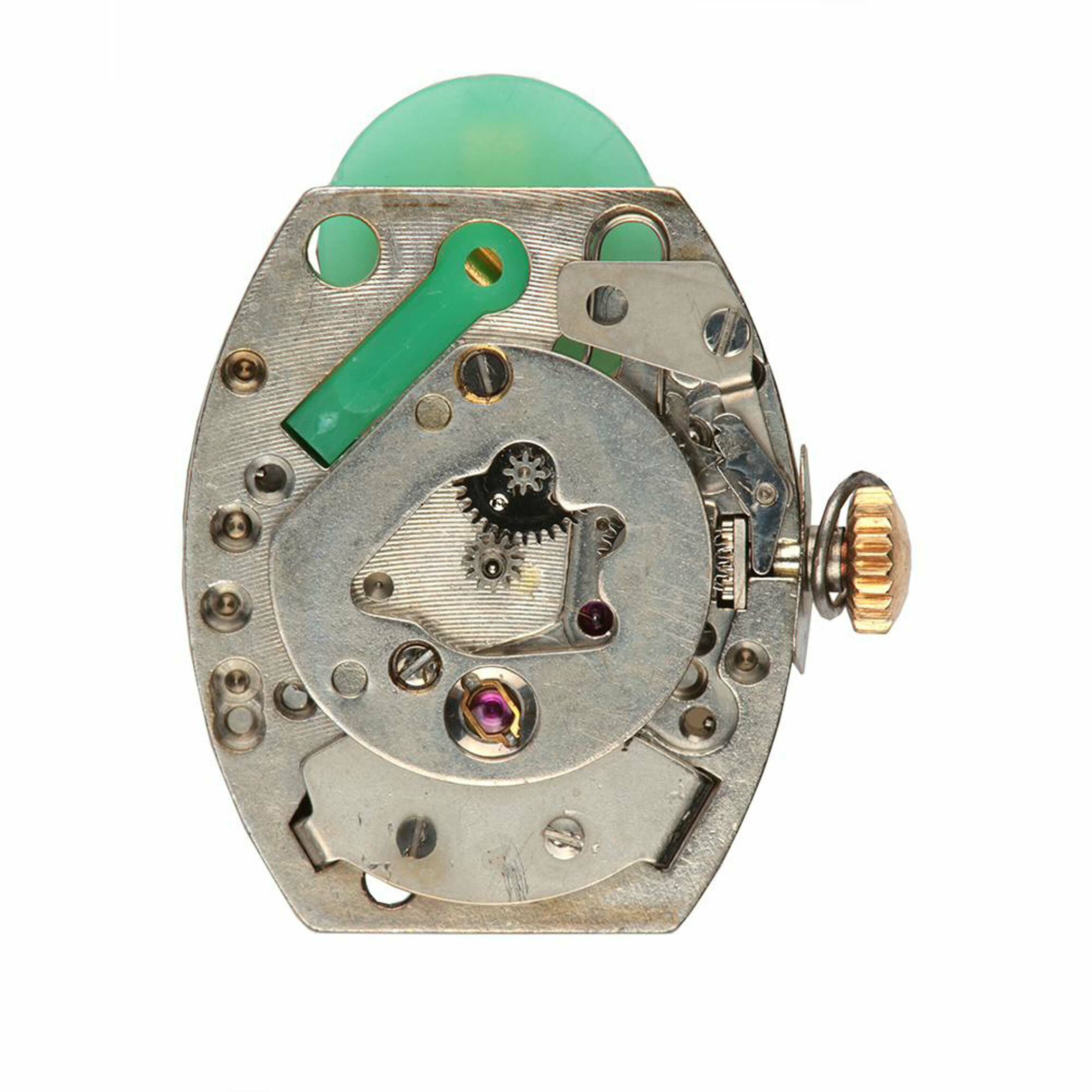 Armbanduhrwerk, Timex, Pforzheim, um 1965 (Deutsches Uhrenmuseum CC BY-SA)