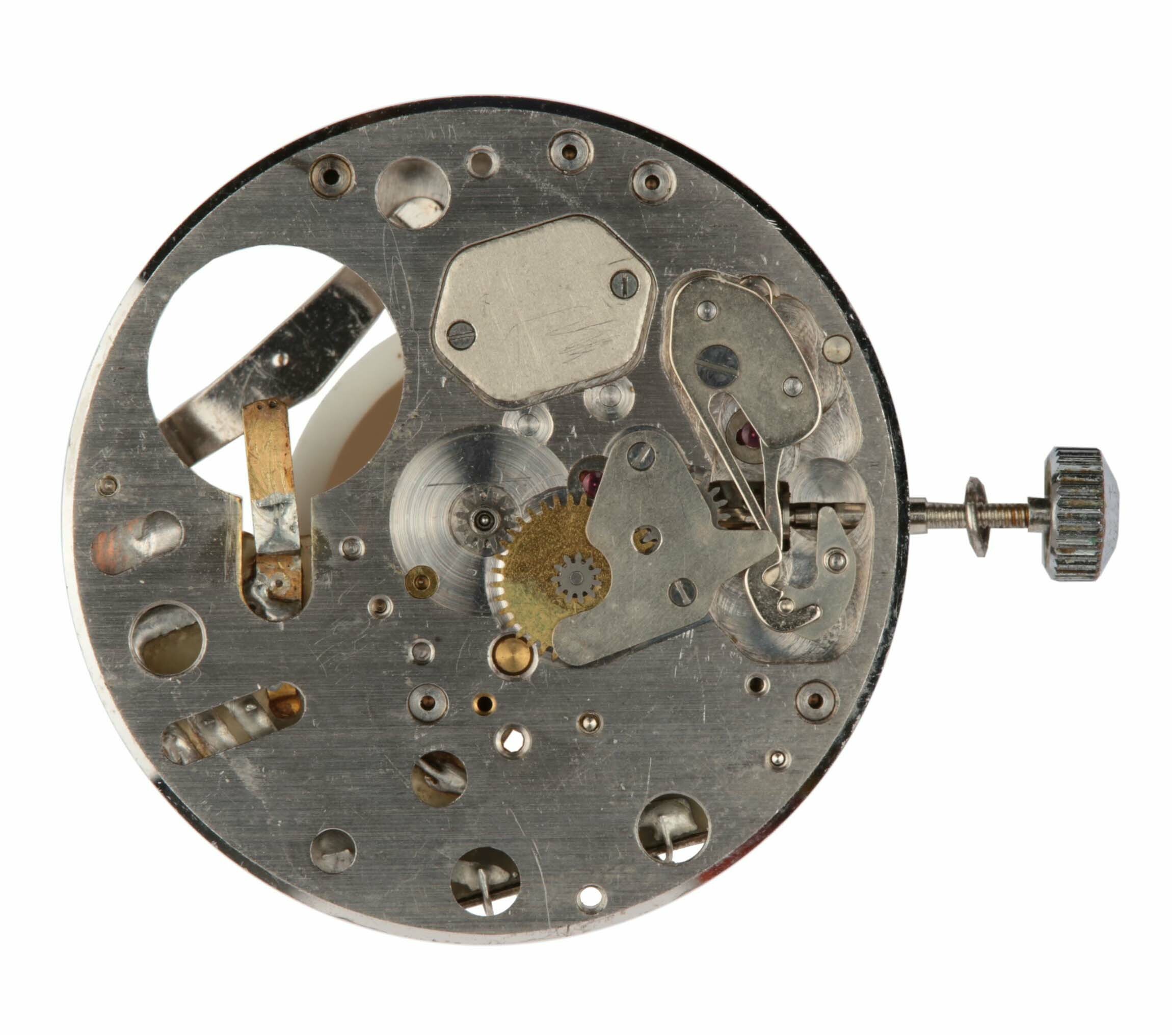 Armbanduhrwerk, Ruhla, Ruhla, 1971 (Deutsches Uhrenmuseum CC BY-SA)