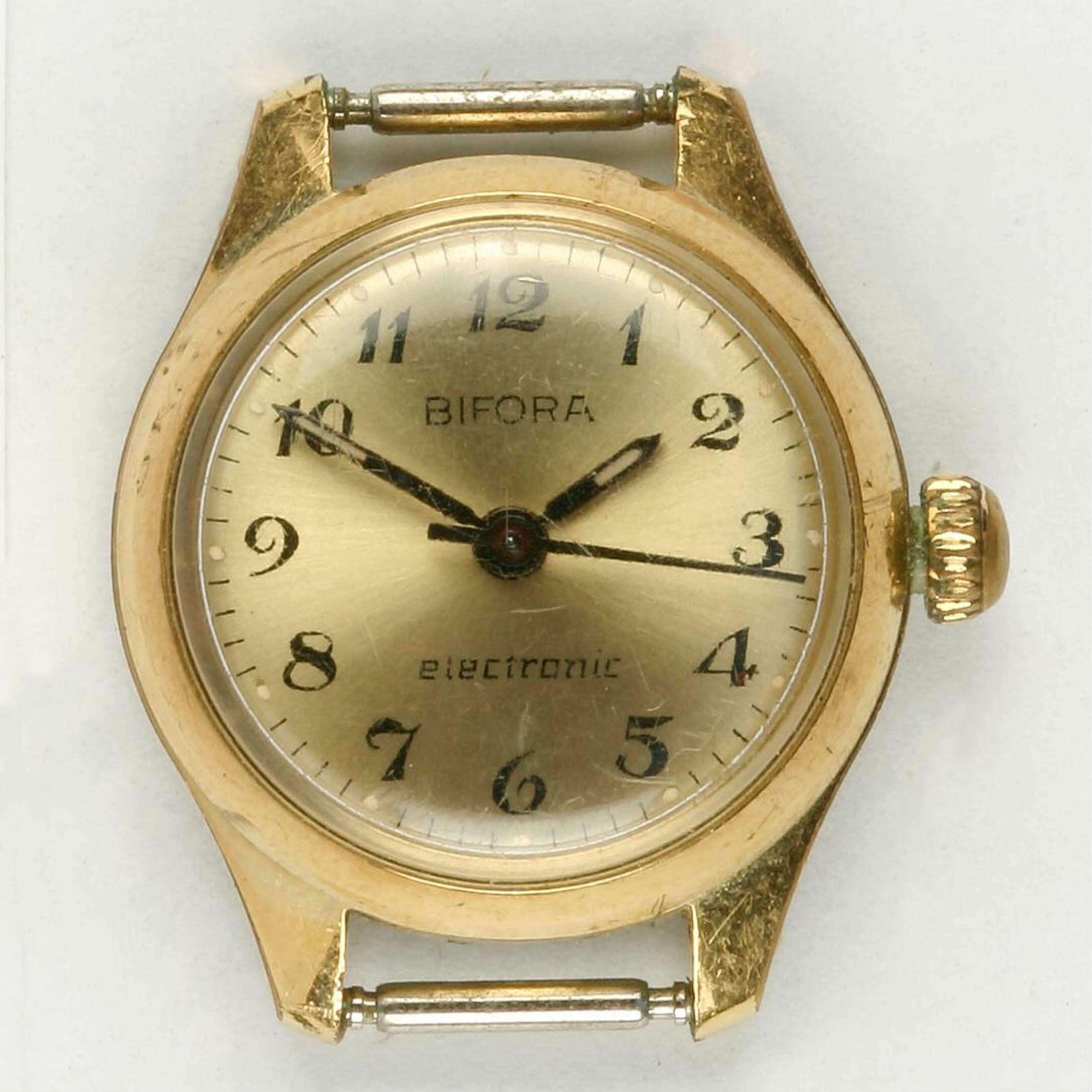 Armbanduhr, Bifora, Schwäbisch Gmünd, um 1971. (Deutsches Uhrenmuseum CC BY-SA)