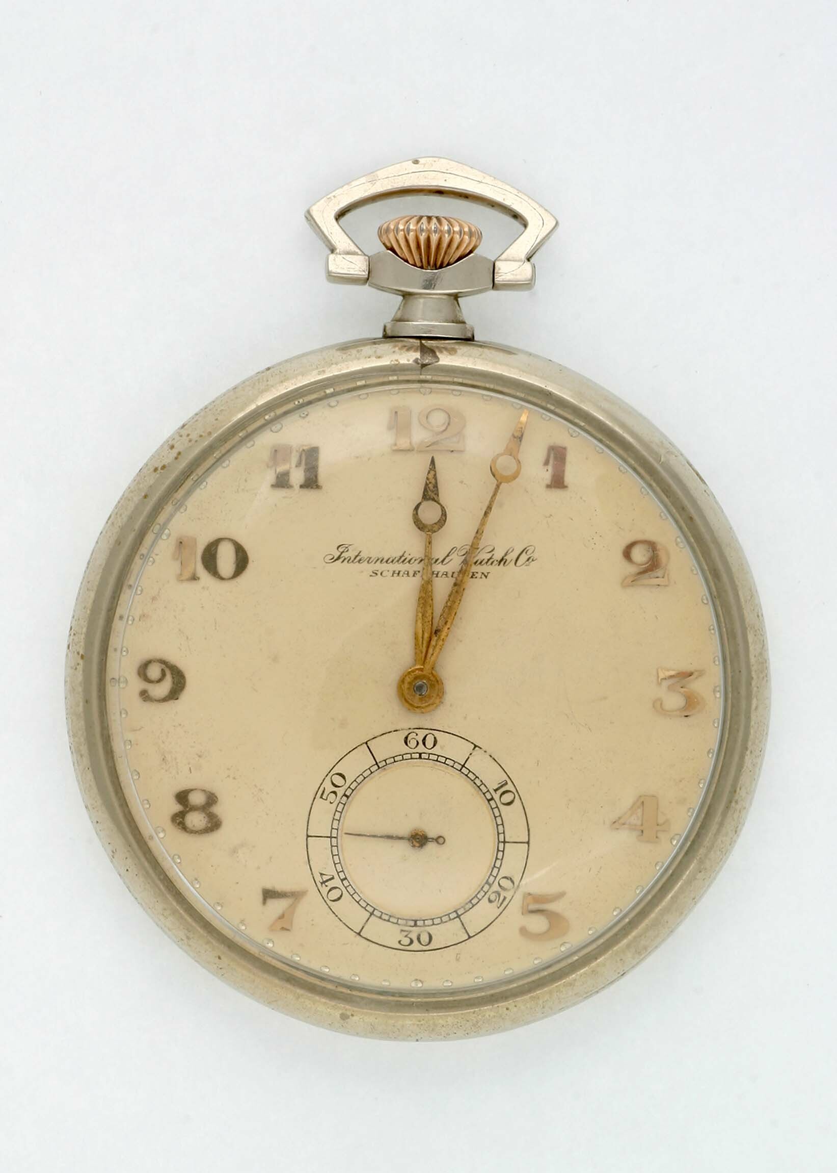 Taschenuhr IWC, Schaffhausen, um 1925 (Deutsches Uhrenmuseum CC BY-SA)