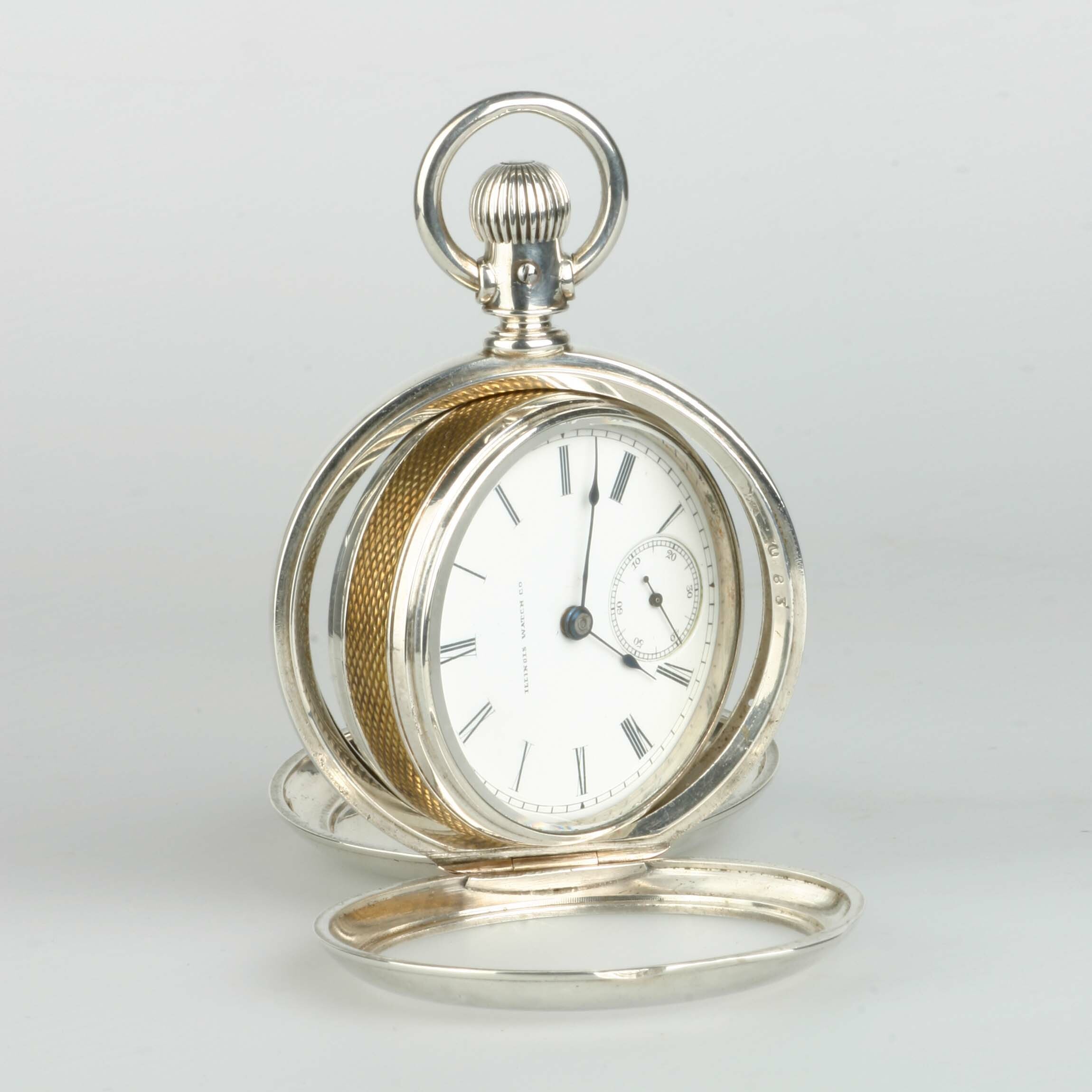 Taschenuhr Illinois Watch Co., Springfield (USA), um 1885 (Deutsches Uhrenmuseum CC BY-SA)