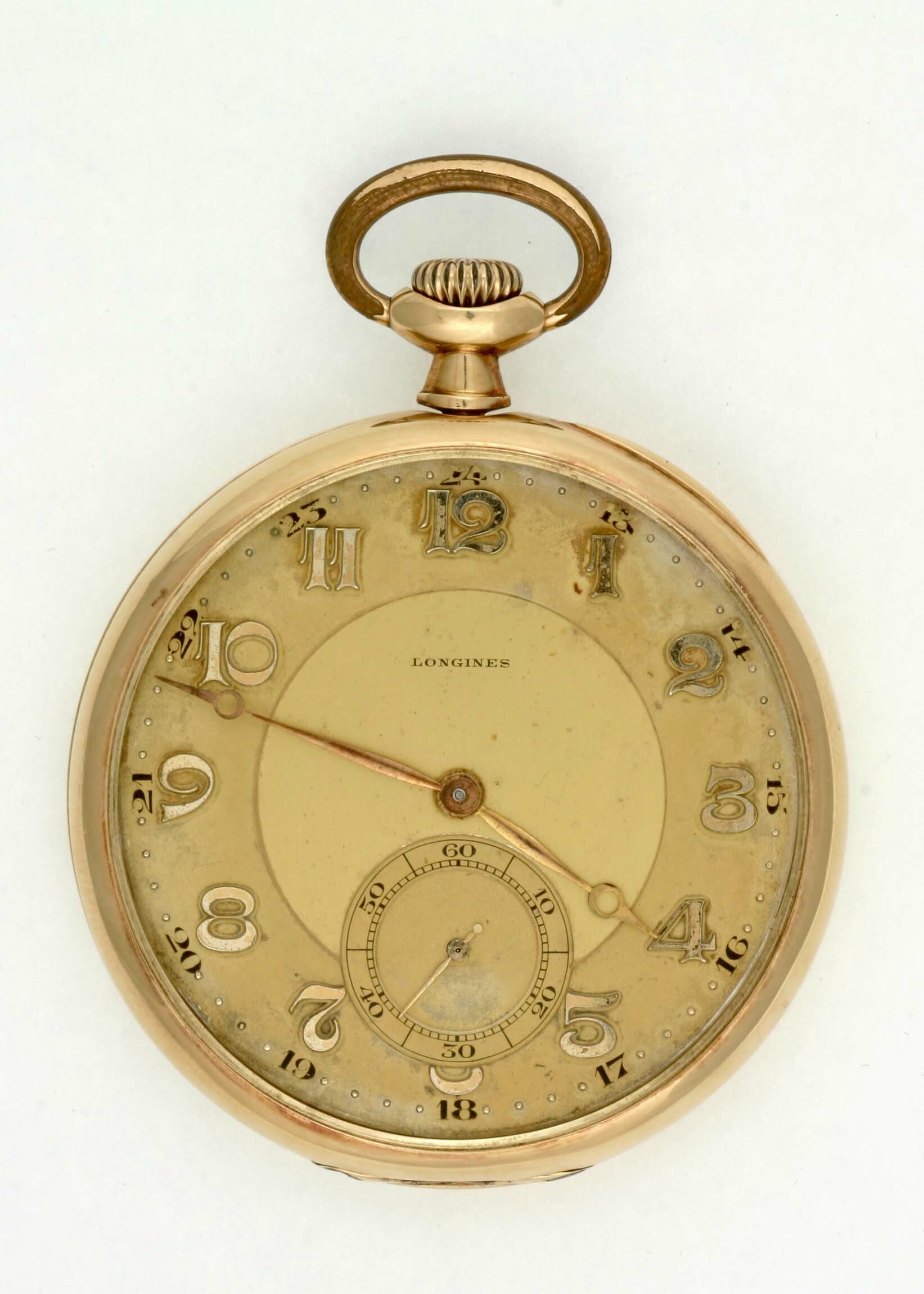 Taschenuhr, Longines, Saint-Imier (CH), um 1925 (Deutsches Uhrenmuseum CC BY-SA)