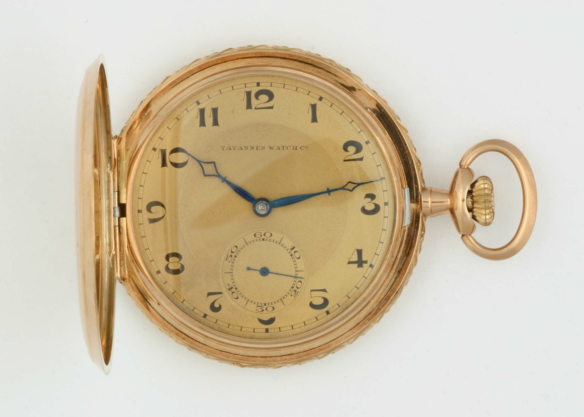 Taschenuhr, Tavannes Watch Co., Tavannes, um 1920 (Deutsches Uhrenmuseum CC BY-SA)