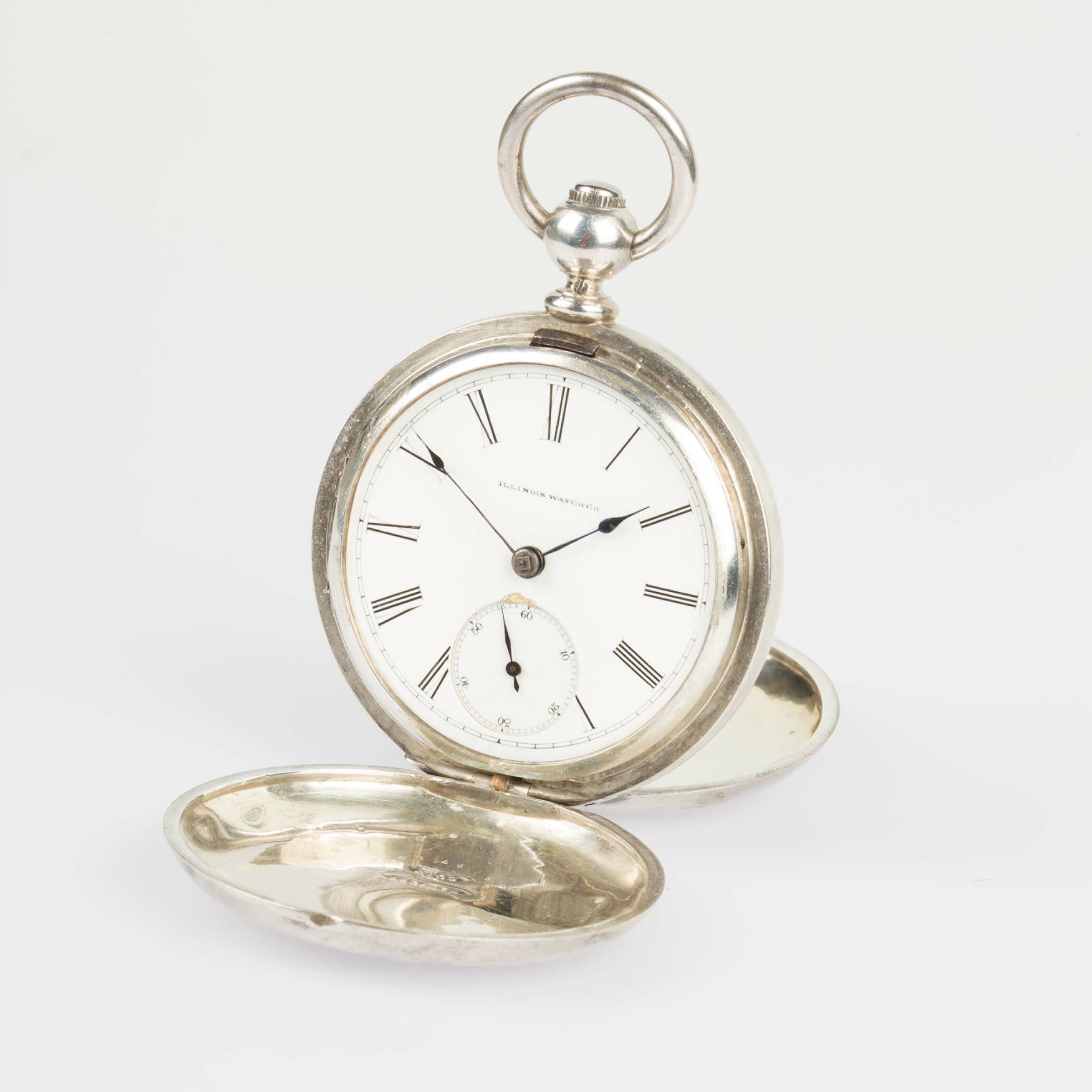 Taschenuhr, Illinois Watch Co., Springfield (USA), um 1880 (Deutsches Uhrenmuseum CC BY-SA)
