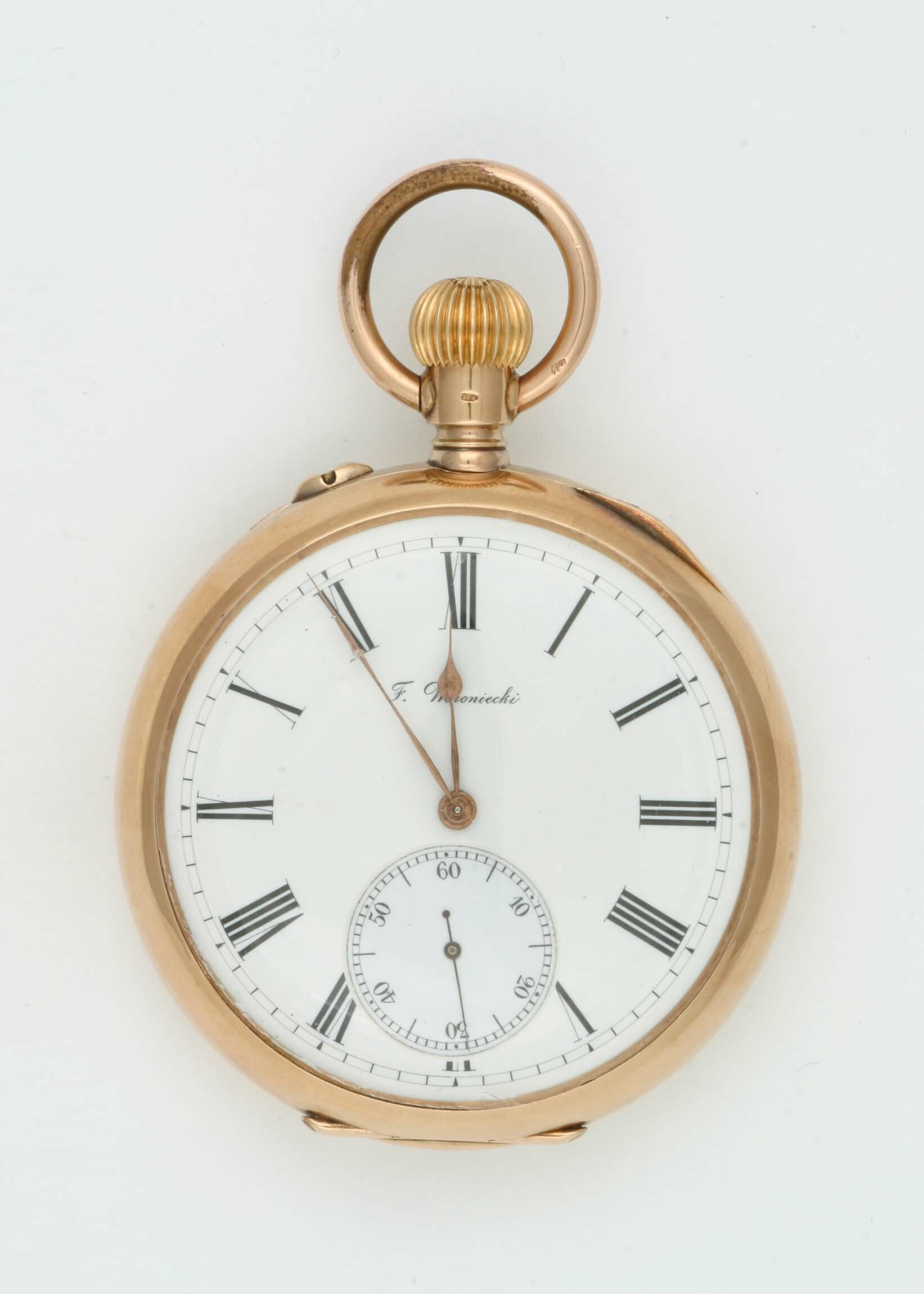 Taschenuhr F. Woroniecki (Ch. F. Tissot und Fils), Le Locle, Warschau, um 1880 (Deutsches Uhrenmuseum CC BY-SA)