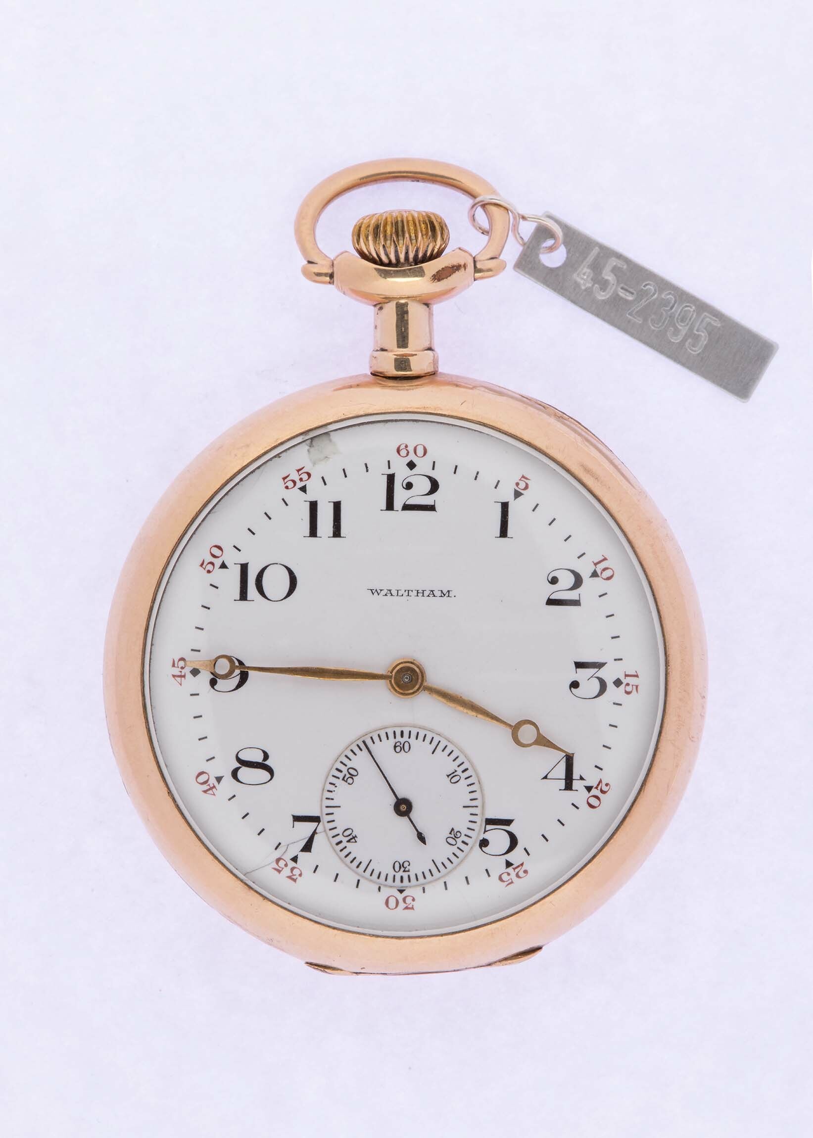 Taschenuhr, Waltham, Waltham (USA), Joseph Fahys und Co., New York (USA), um 1915 (Deutsches Uhrenmuseum CC BY-SA)