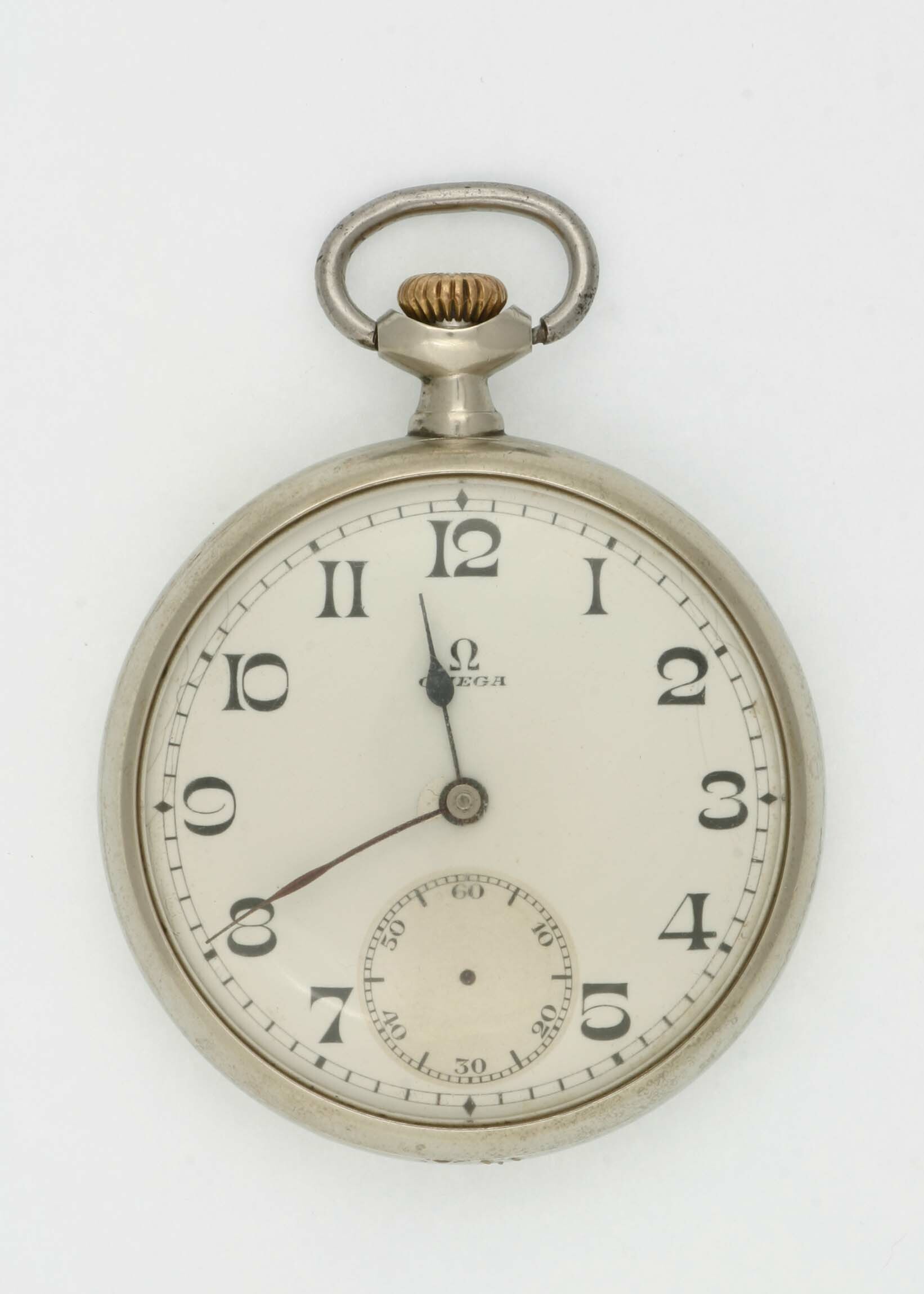 Taschenuhr, Omega, Biel, um 1930 (Deutsches Uhrenmuseum CC BY-SA)