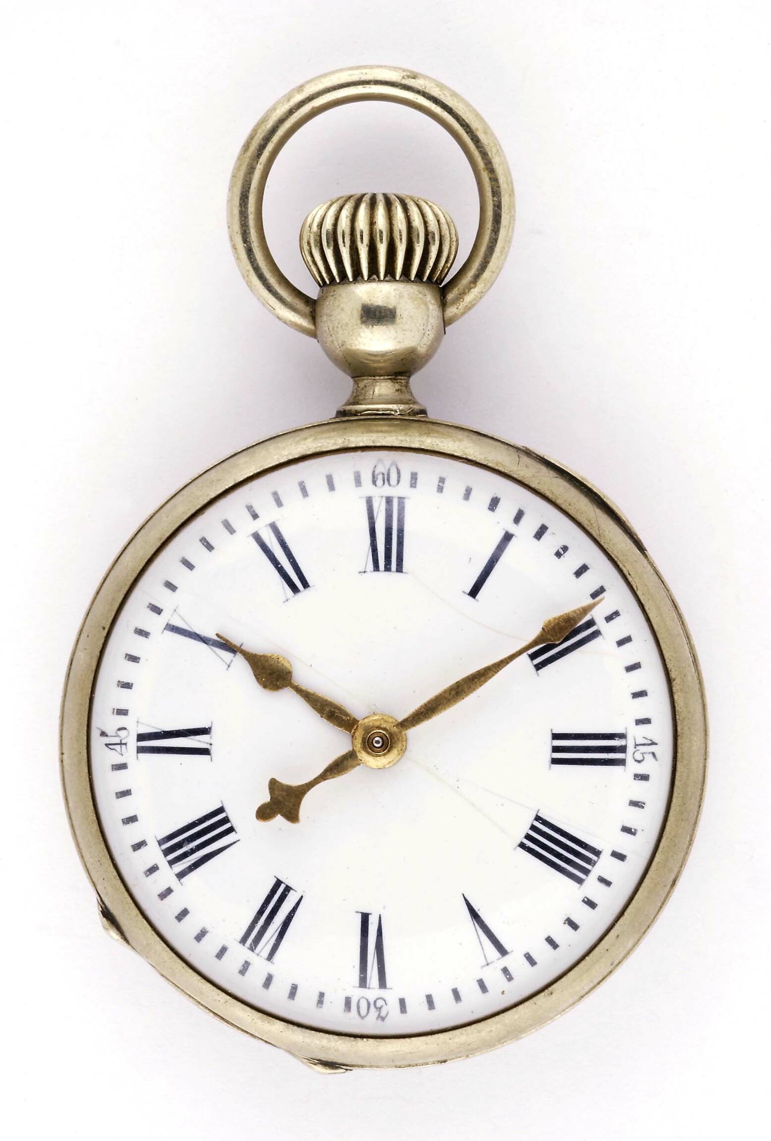 Taschenuhr "La Proletaire", Georges Fréderic Roskopf, La Chaux-de-Fonds, um 1870 (Deutsches Uhrenmuseum CC BY-SA)