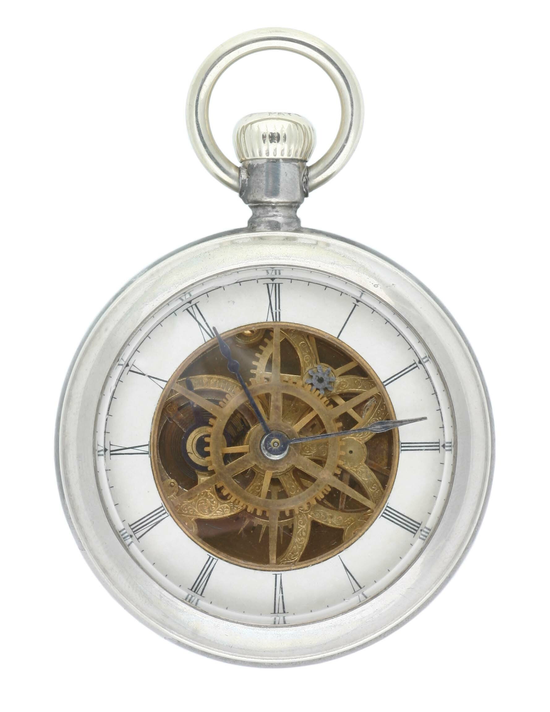 Taschenuhr, Waterbury Watch Co., Waterbury, um 1880 (Deutsches Uhrenmuseum CC BY-SA)