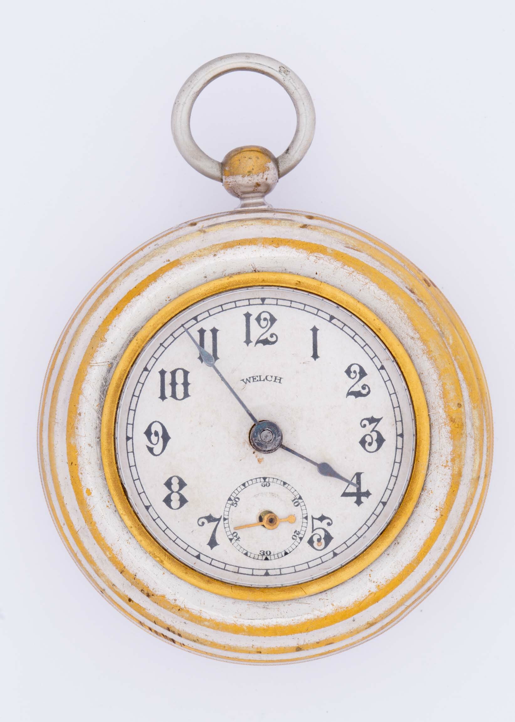 Taschenuhr Welch, Forestville, um 1890 (Deutsches Uhrenmuseum CC BY-SA)