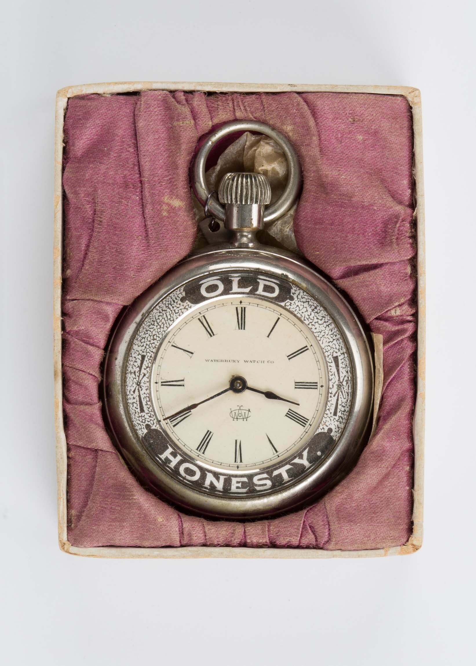 Taschenuhr, Waterbury Watch Co., Waterbury (USA), um 1885 (Deutsches Uhrenmuseum CC BY-SA)