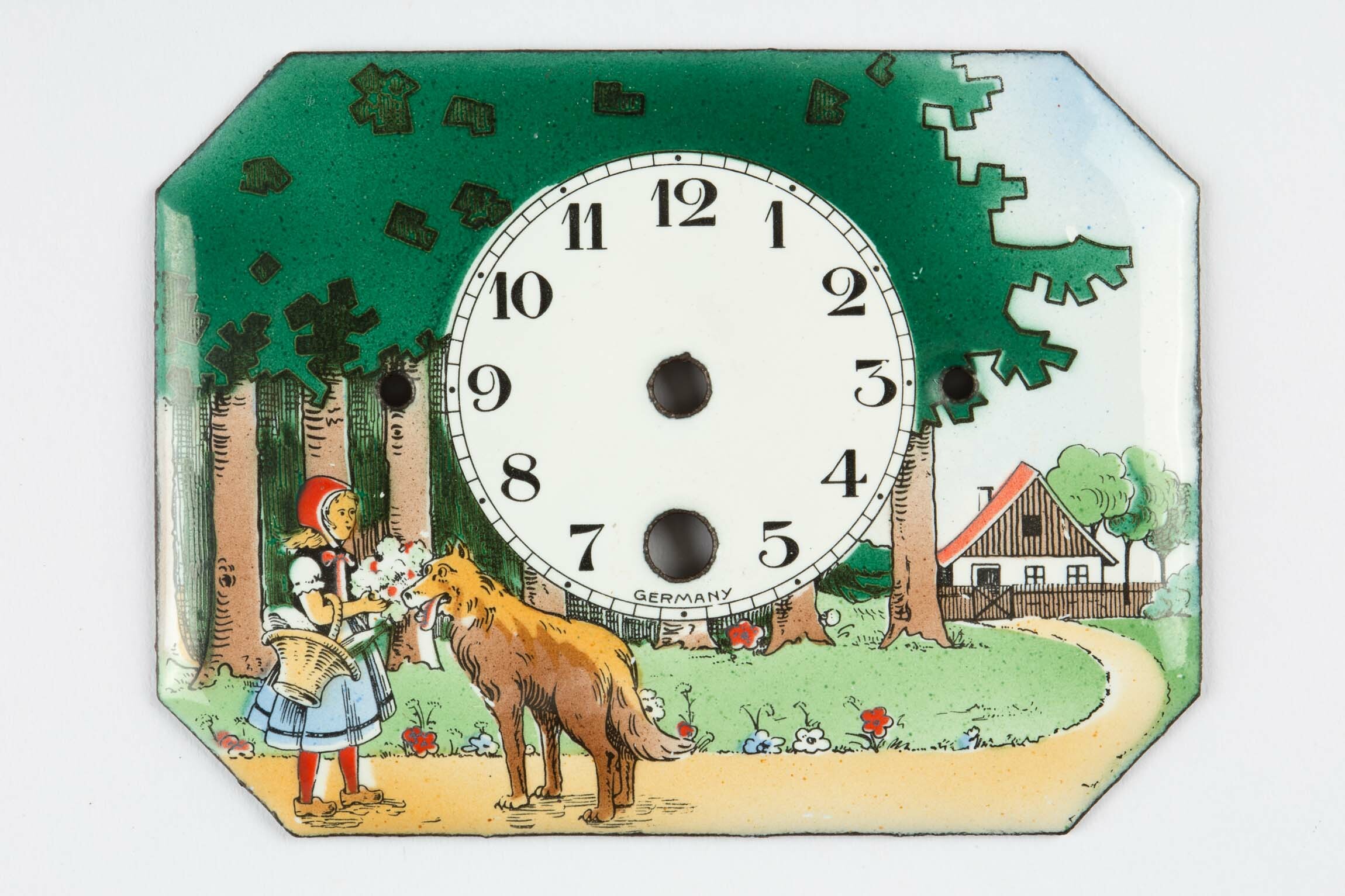 Zifferblätter für Schwarzwalduhren, um 1930 (Deutsches Uhrenmuseum CC BY-SA)