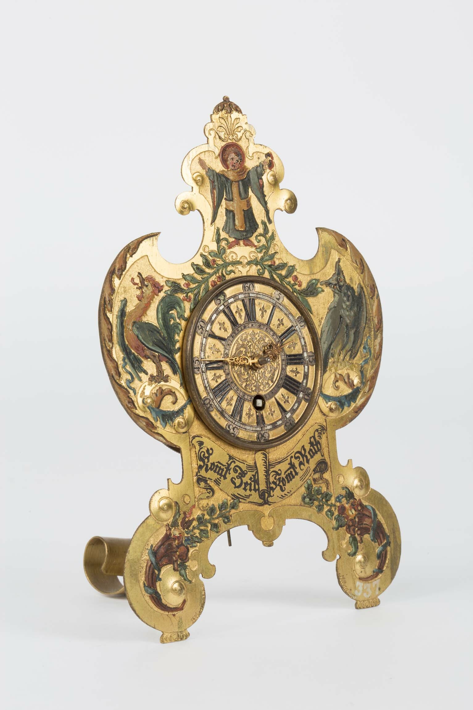 Tischuhr, Entwurf: J. Jagemann, München, 1898 (Deutsches Uhrenmuseum CC BY-SA)