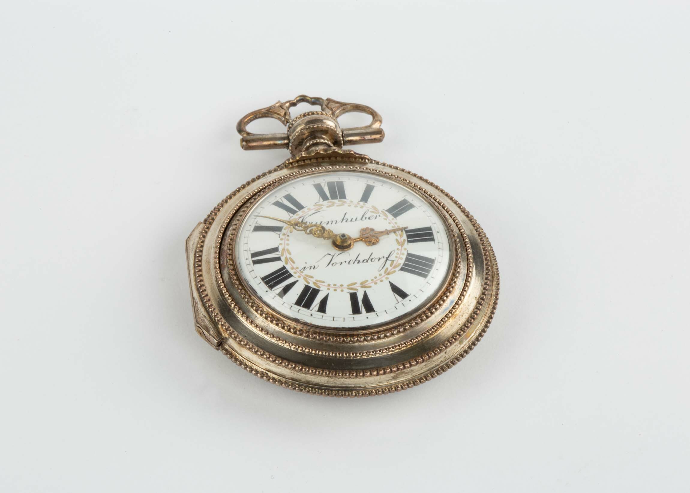 Taschenuhr, Krumhuber, Vorchdorf, um 1800 (Deutsches Uhrenmuseum CC BY-SA)
