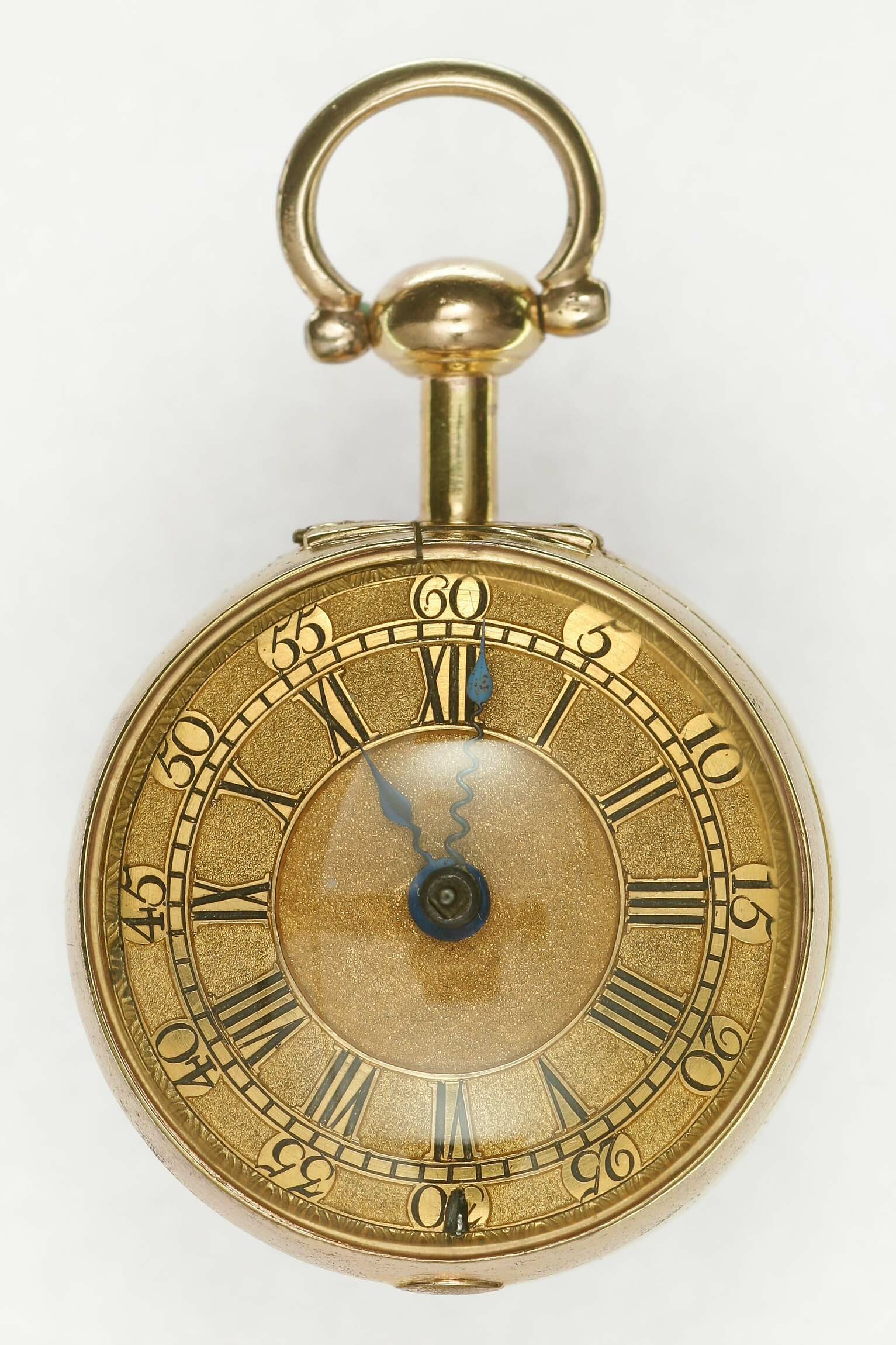 Taschenuhr, Wm. Post, London, um 1750 (Deutsches Uhrenmuseum CC BY-SA)