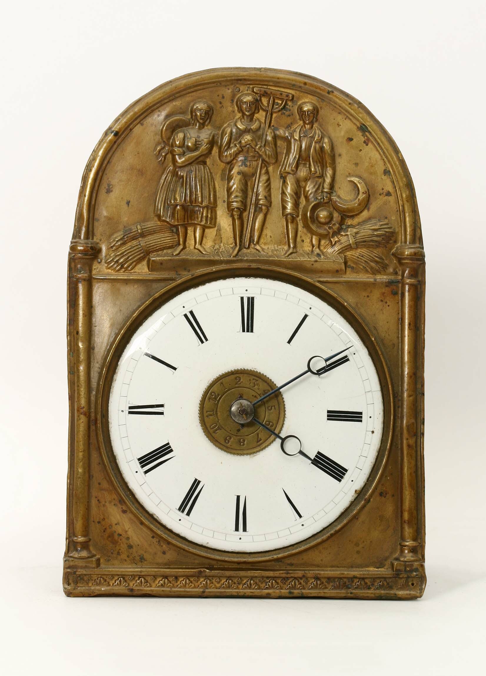 Schottenuhr, Max Rungas, Neustadt, um 1860 (Deutsches Uhrenmuseum CC BY-SA)