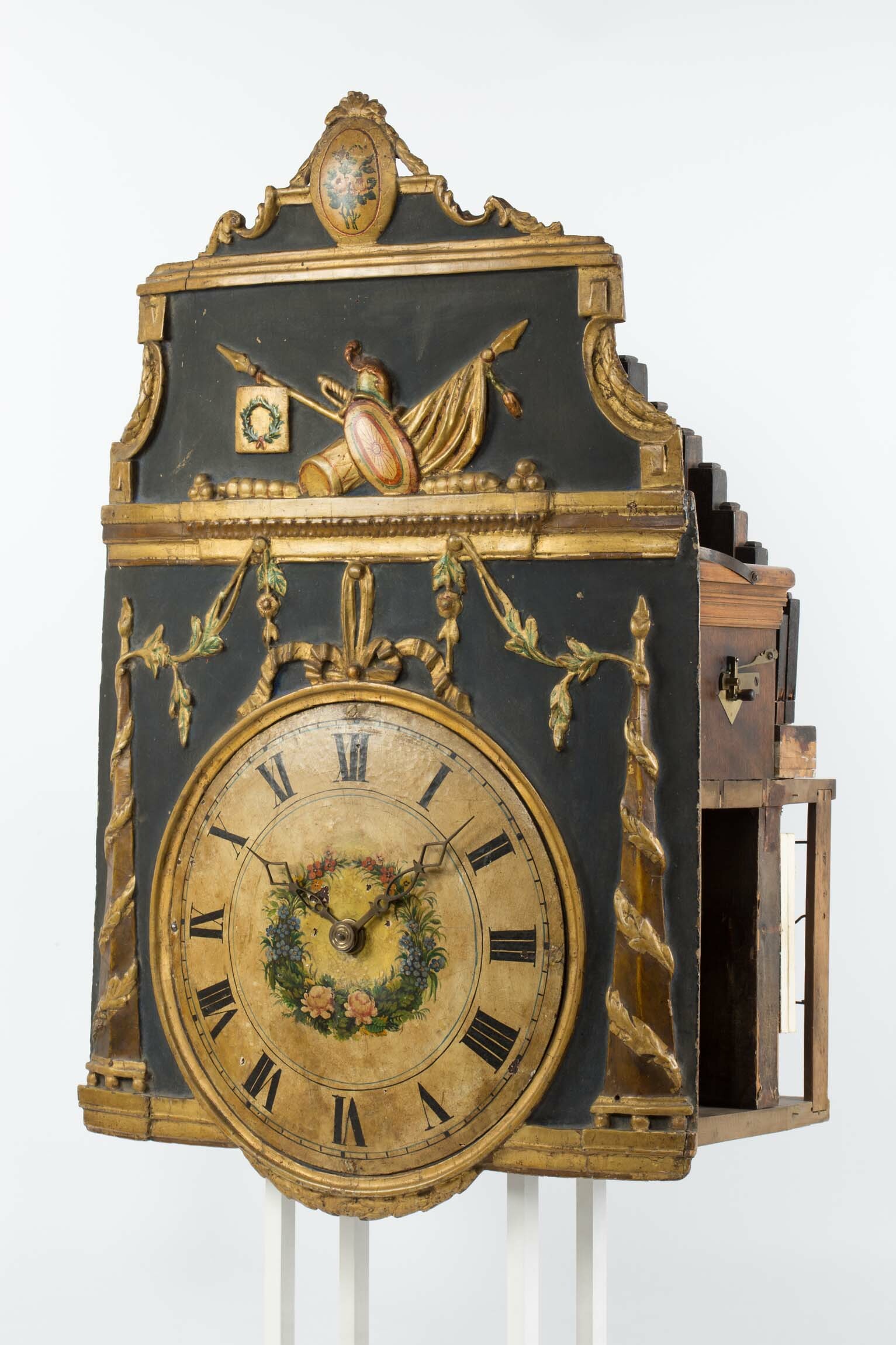 Flötenuhr, Schwarzwald, um 1800 (Deutsches Uhrenmuseum CC BY-SA)