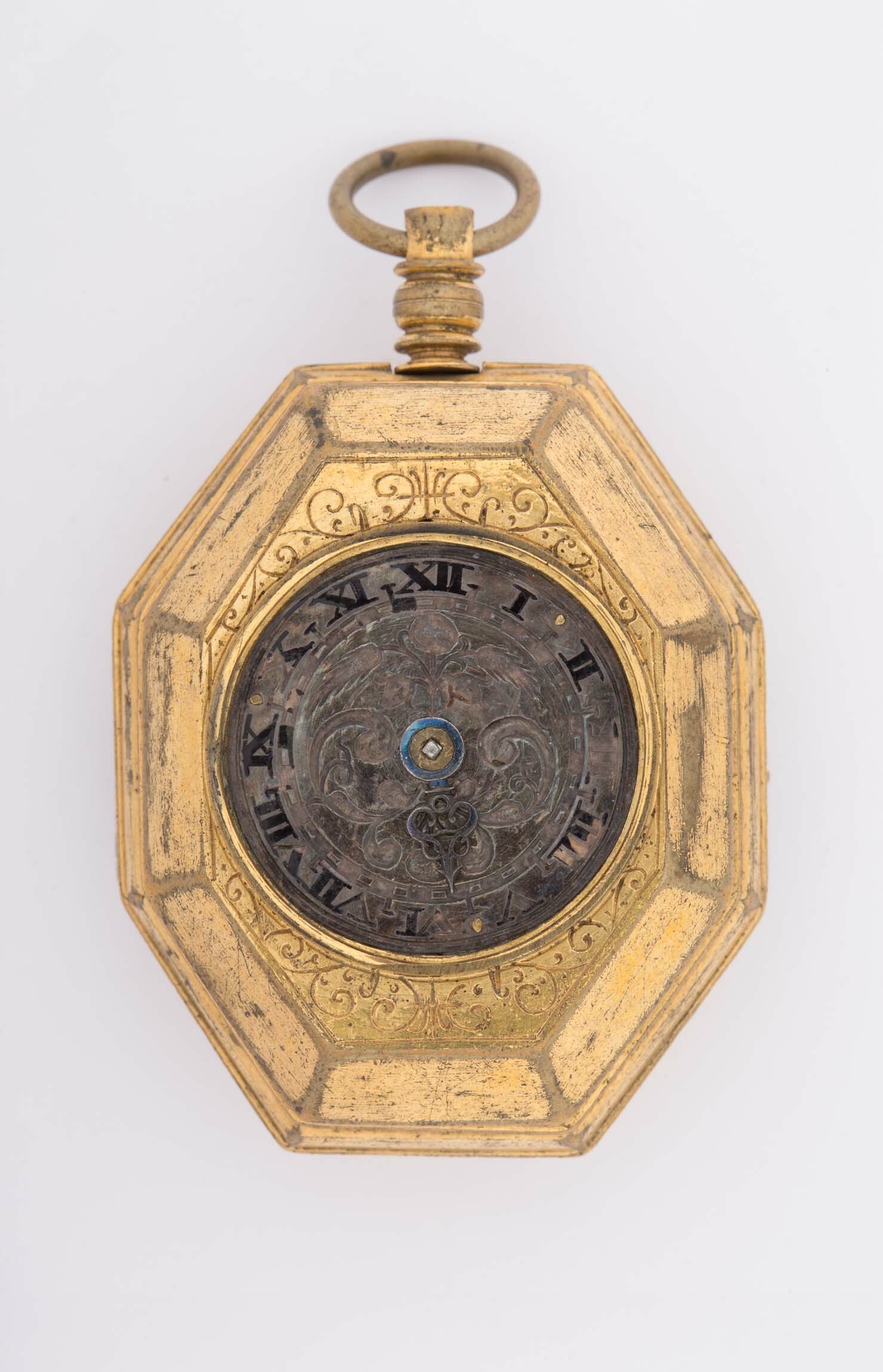 Halsuhr mit Schlagwerk, um 1600 (Deutsches Uhrenmuseum CC BY-SA)