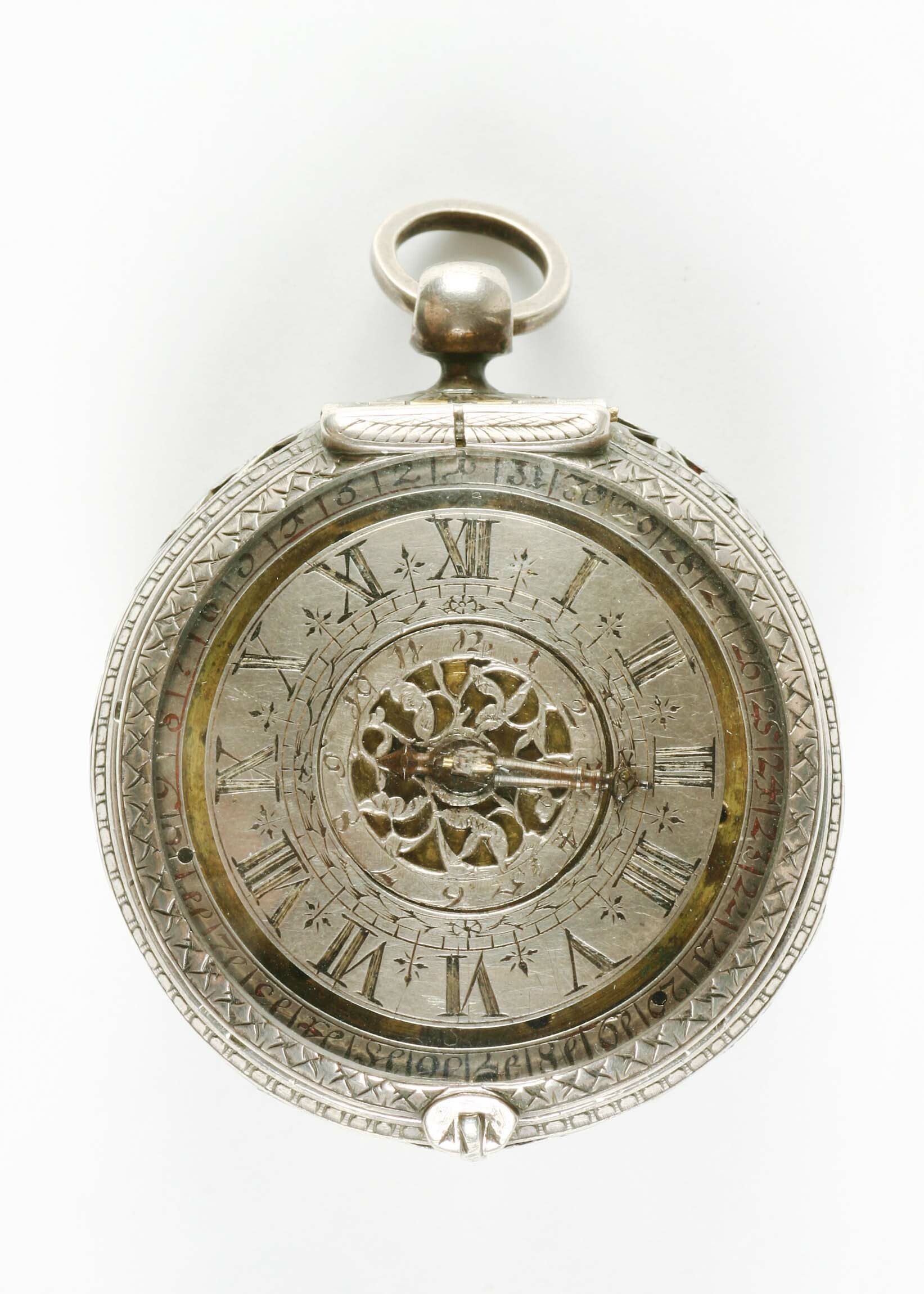 Taschenuhr, Lorentz Rehfuß, Breslau, um 1675 (Deutsches Uhrenmuseum CC BY-SA)