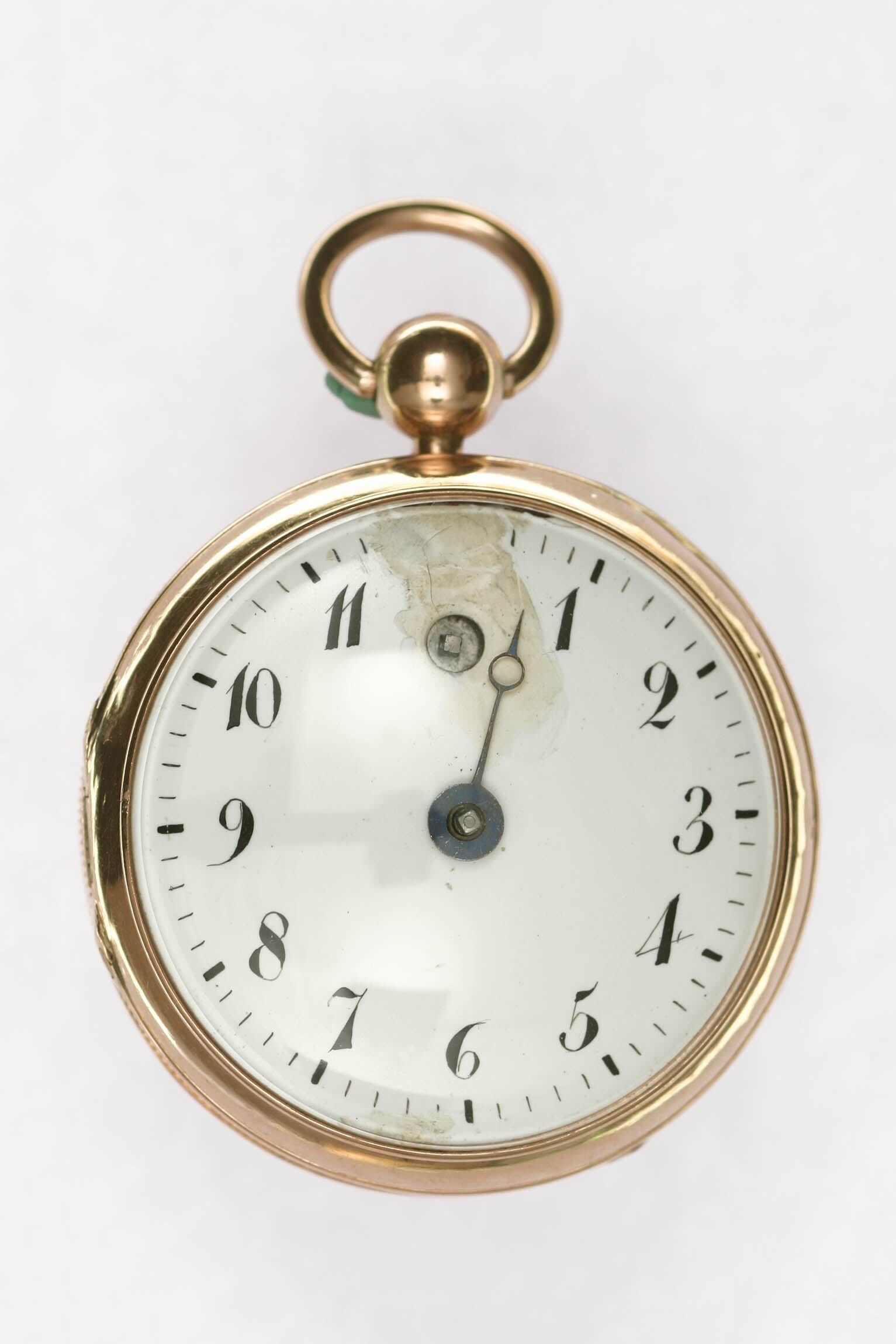 Taschenuhr mit Scheinpendel, um 1800 (Deutsches Uhrenmuseum CC BY-SA)