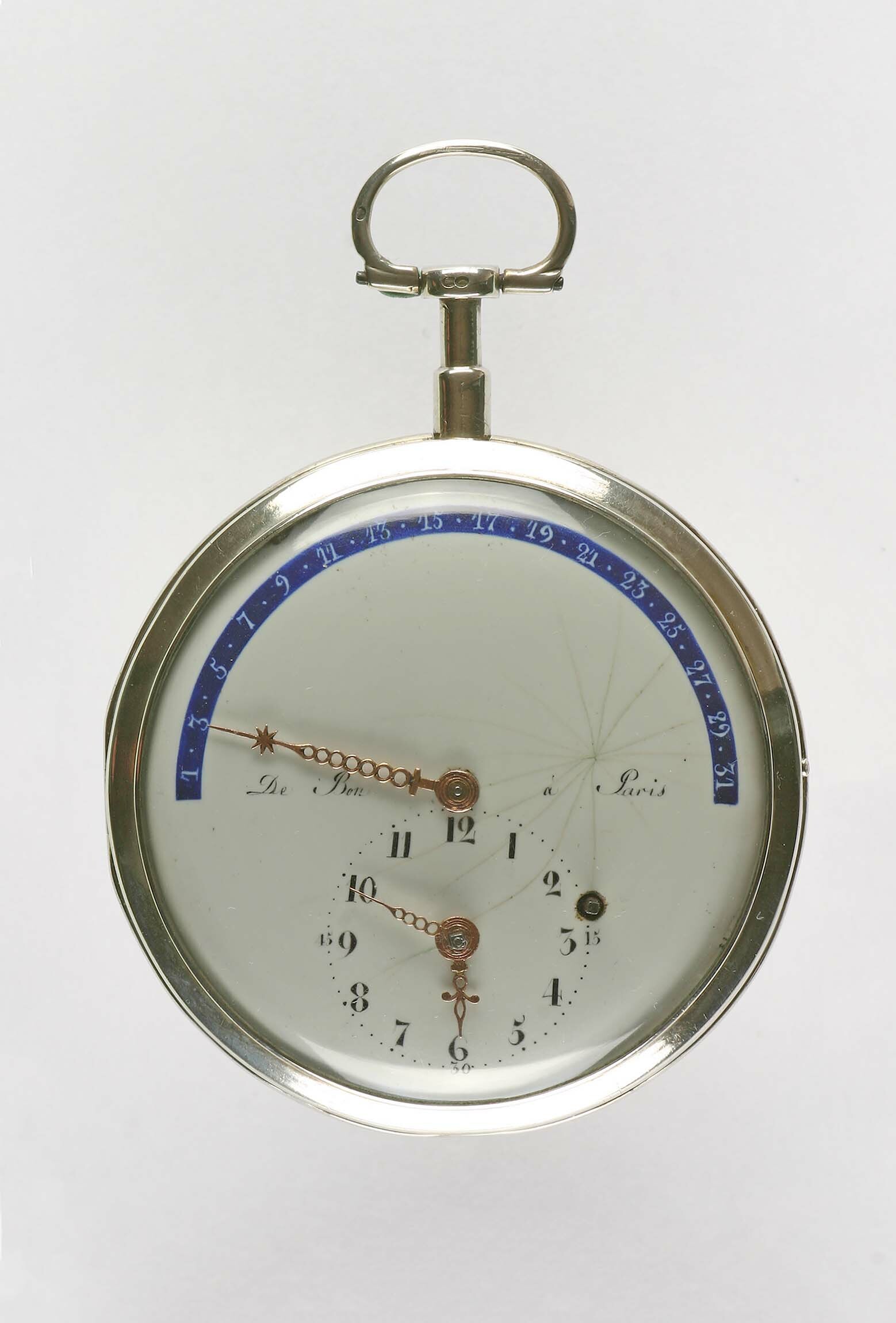 Taschenuhr, De Bon, Paris, um 1800 (Deutsches Uhrenmuseum CC BY-SA)