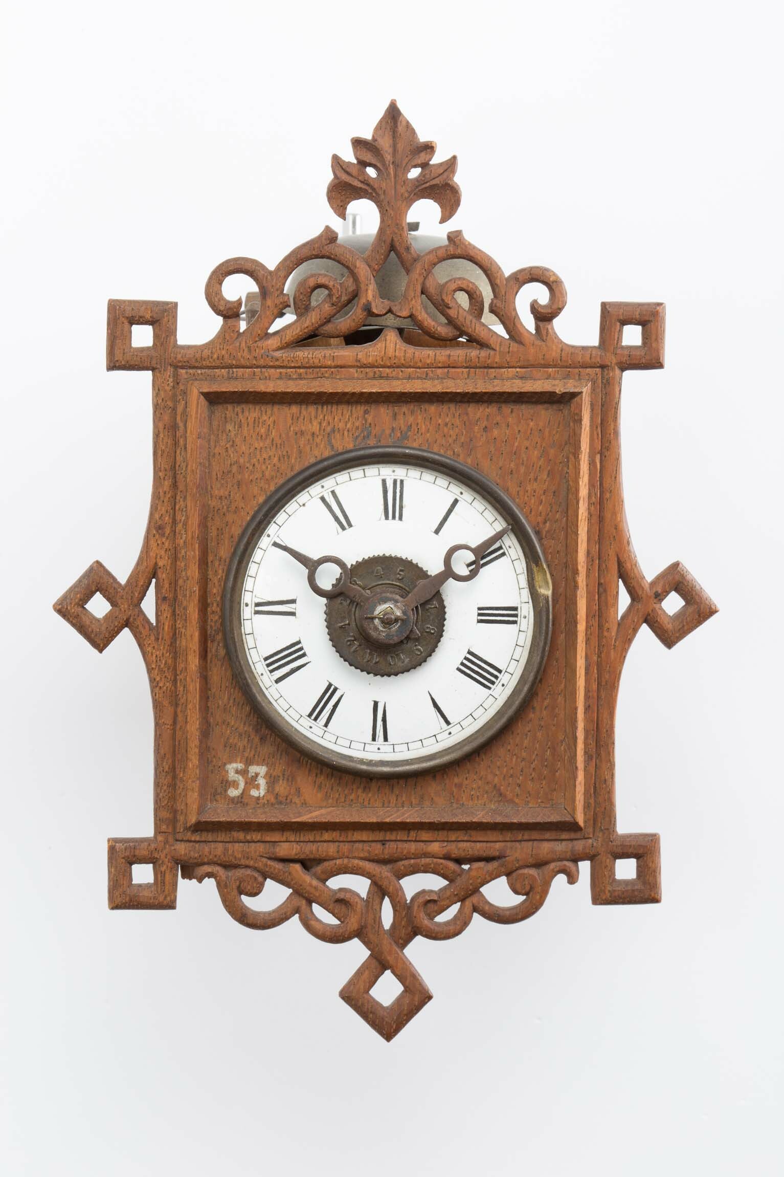 Jockeleuhr, A. Rohrer, Furtwangen, 1860 (Deutsches Uhrenmuseum CC BY-SA)