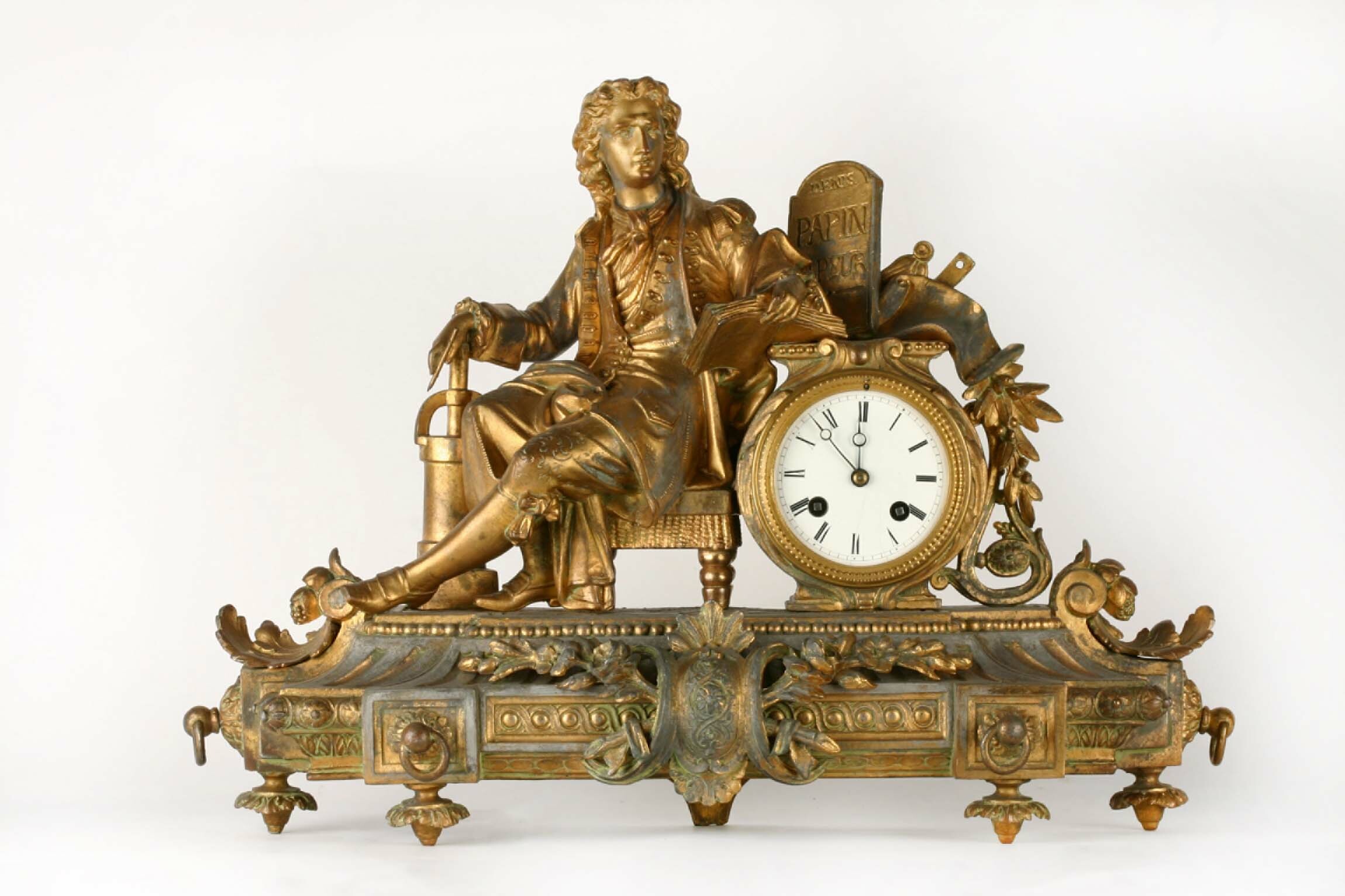 Tischuhr, Frankreich, 2. Hälfte 19. Jahrhundert (Deutsches Uhrenmuseum CC BY-SA)