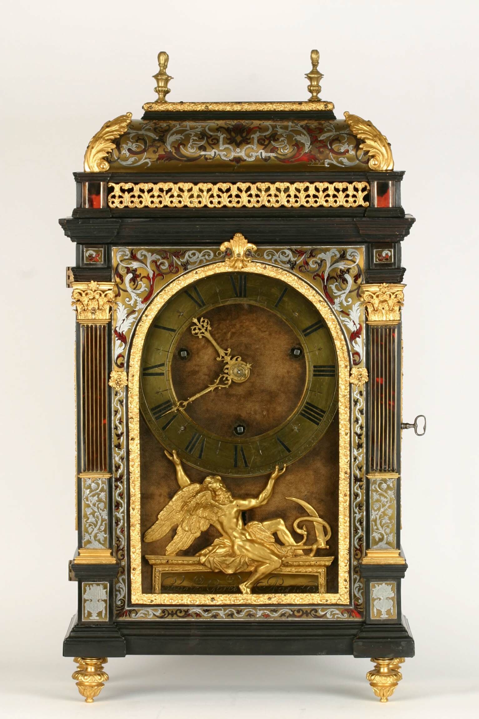 Tischuhr, Réligieuse, Charles Goret, Paris, Ende 17. Jahrhundert (Deutsches Uhrenmuseum CC BY-SA)
