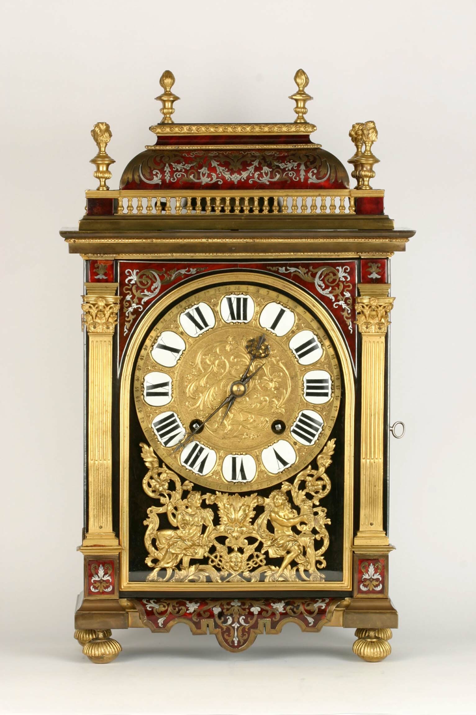 Tischuhr, Réligieuse, Gilles Martinot, Paris, Ende 17. Jahrhundert (Deutsches Uhrenmuseum CC BY-SA)