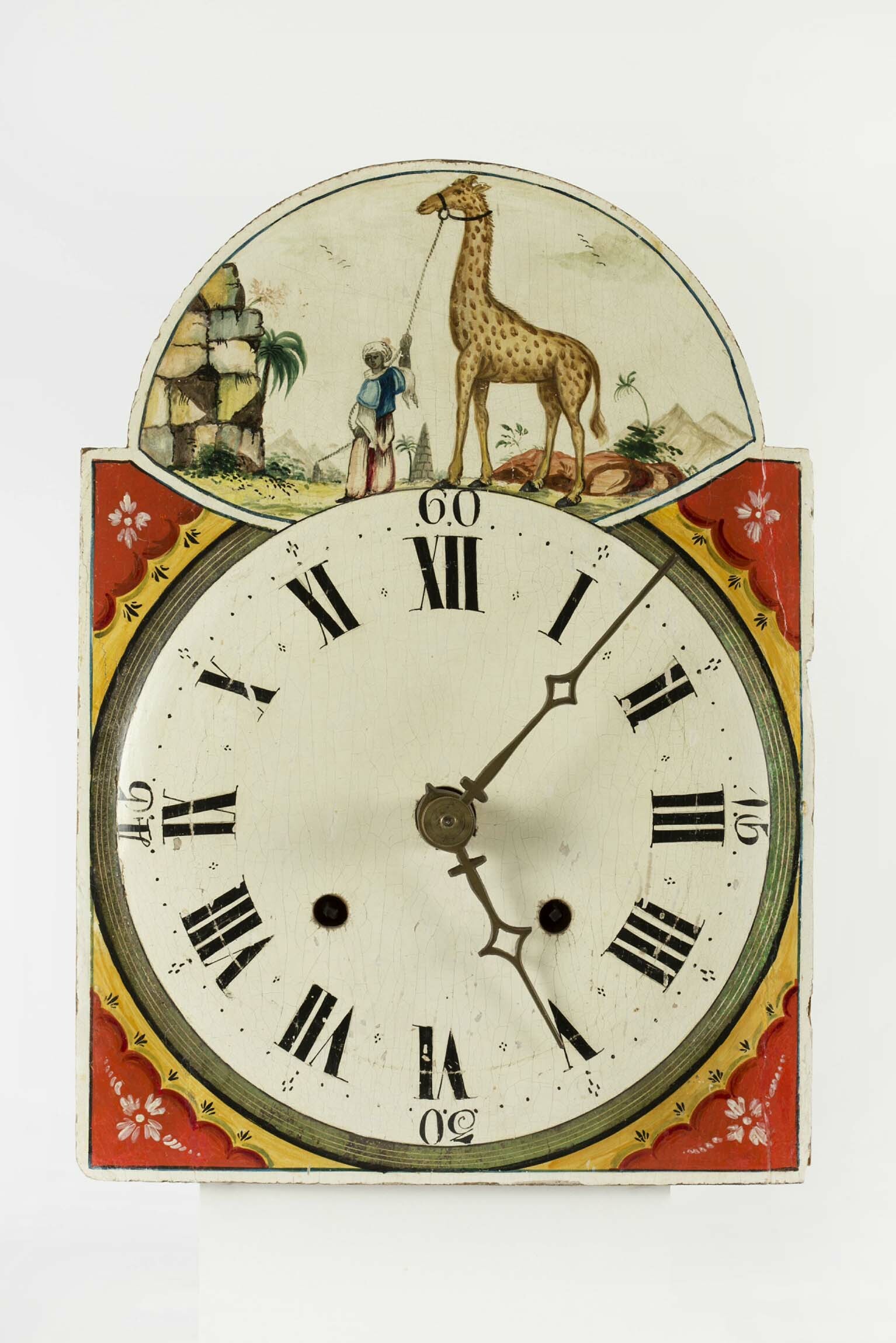 Lackschilduhr, Joseph Hummel, Furtwangen, um 1830 (Deutsches Uhrenmuseum CC BY-SA)