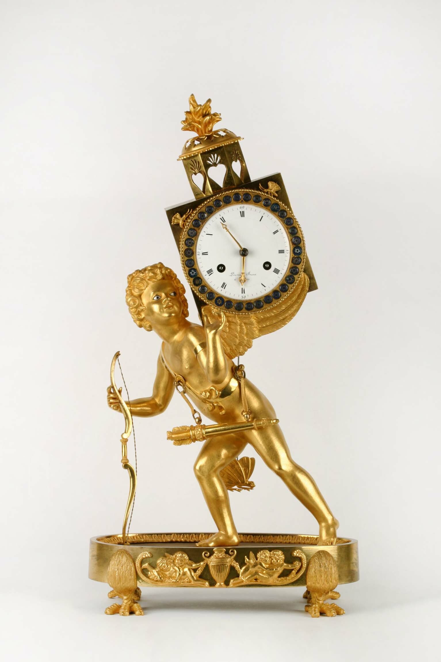 Tischuhr, Prevost Frères, Toulouse, um 1800 (Deutsches Uhrenmuseum CC BY-SA)