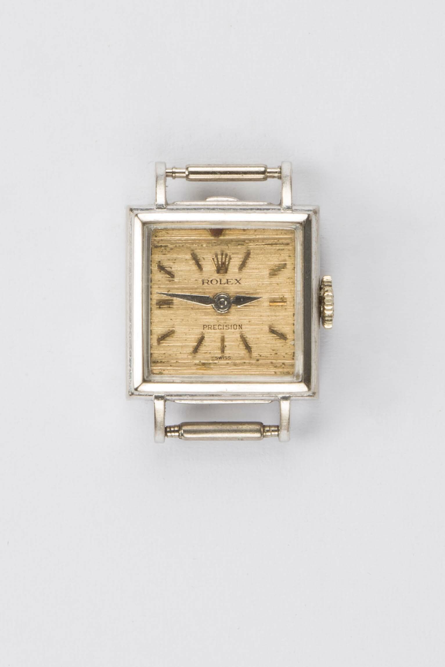 Armbanduhr Rolex Precision, Genf, um 1960 (Deutsches Uhrenmuseum CC BY-SA)