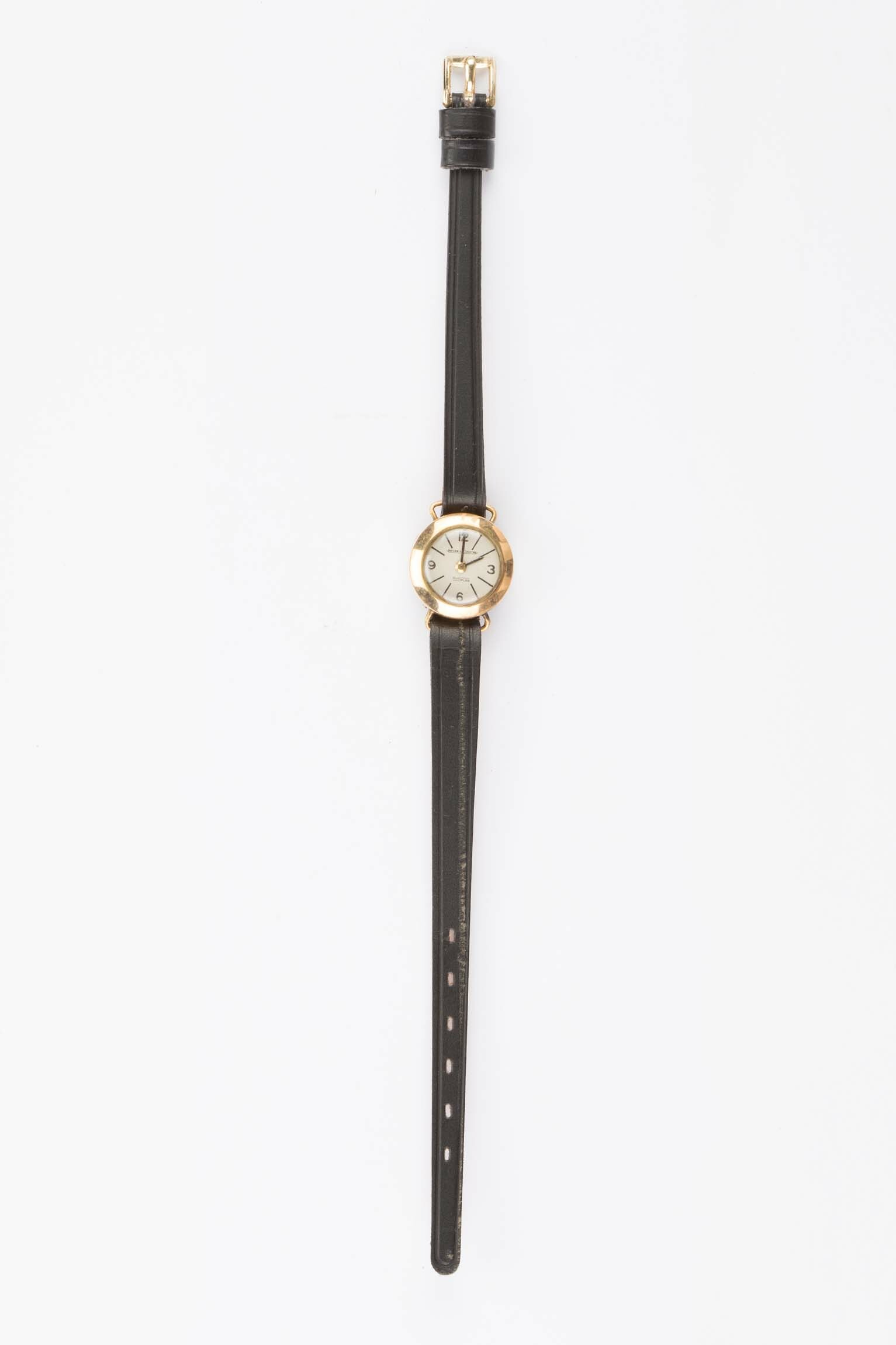 Armbanduhr, Jaeger-Le Coultre Duoplan, Le Sentier, um 1950 (Deutsches Uhrenmuseum CC BY-SA)
