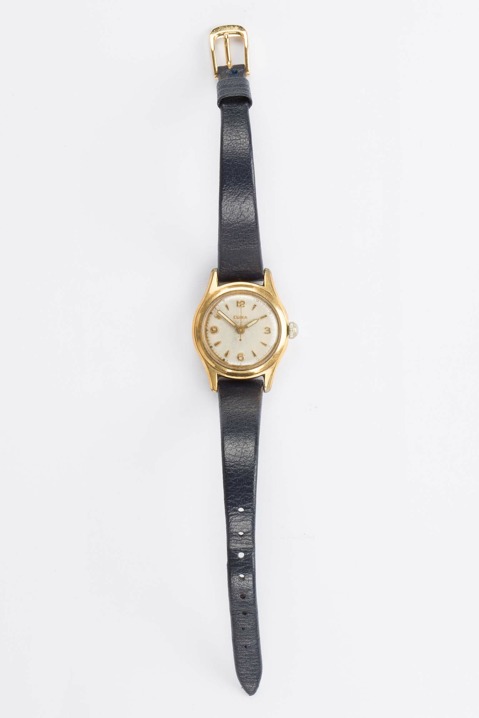 Armbanduhr Doxa Automatic, Le Locle, um 1950 (Deutsches Uhrenmuseum CC BY-SA)