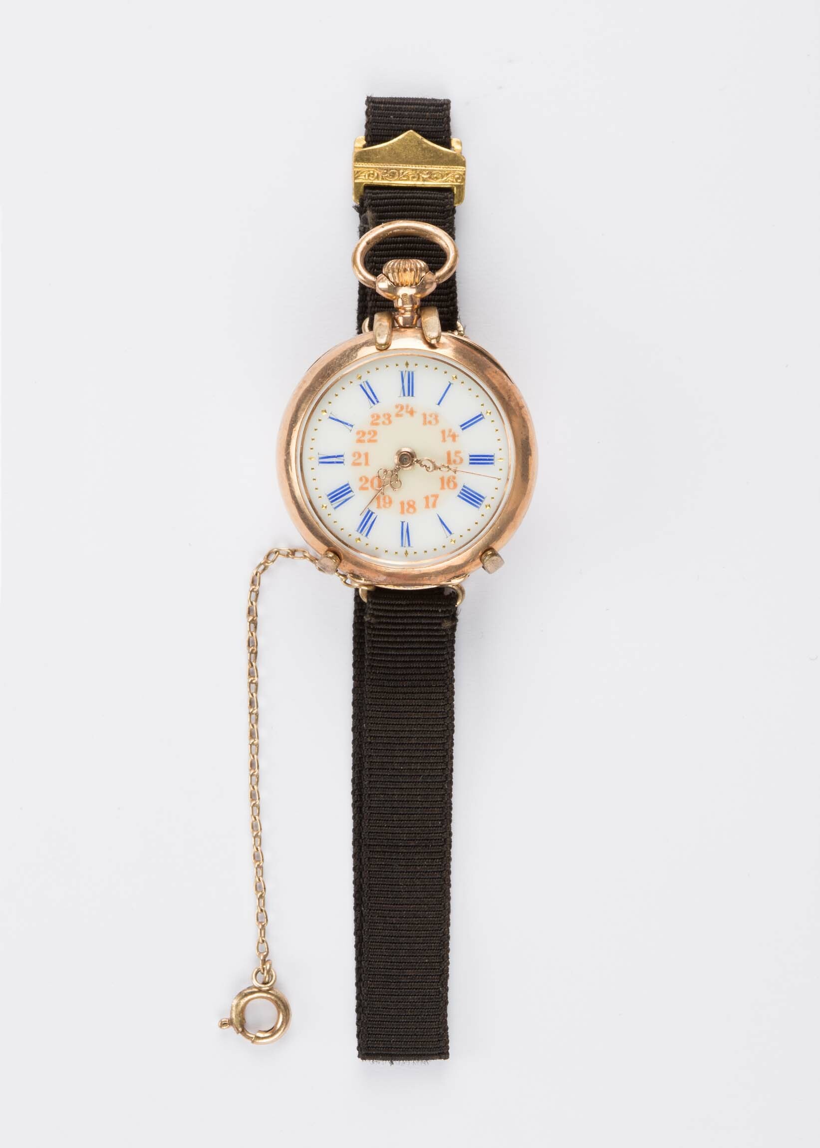 Taschenuhr, wohl La Chaux-de-Fonds, um 1900 (Deutsches Uhrenmuseum CC BY-SA)