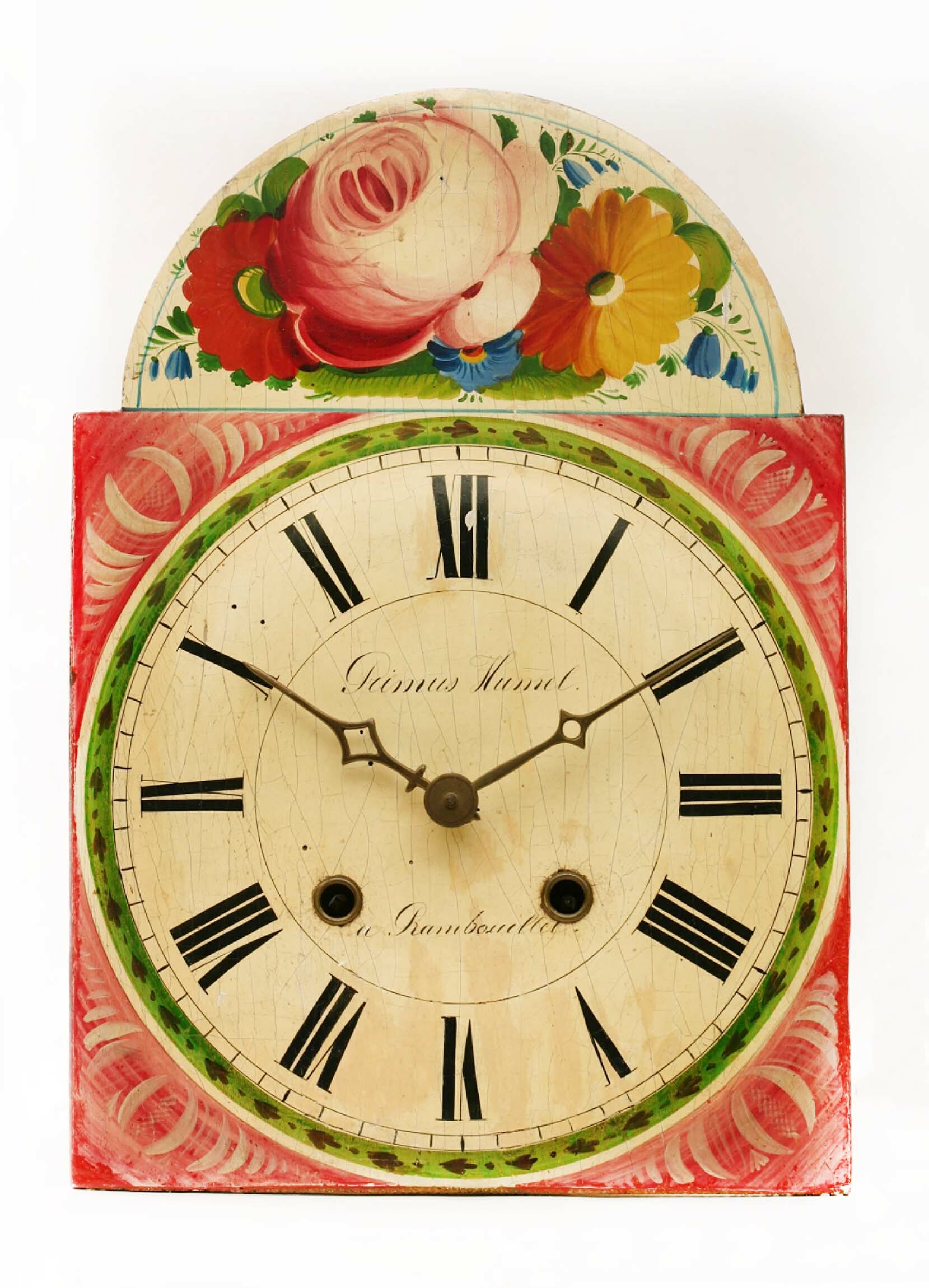 Lackschilduhr, Joseph Hummel, Furtwangen, um 1840 (Deutsches Uhrenmuseum CC BY-SA)