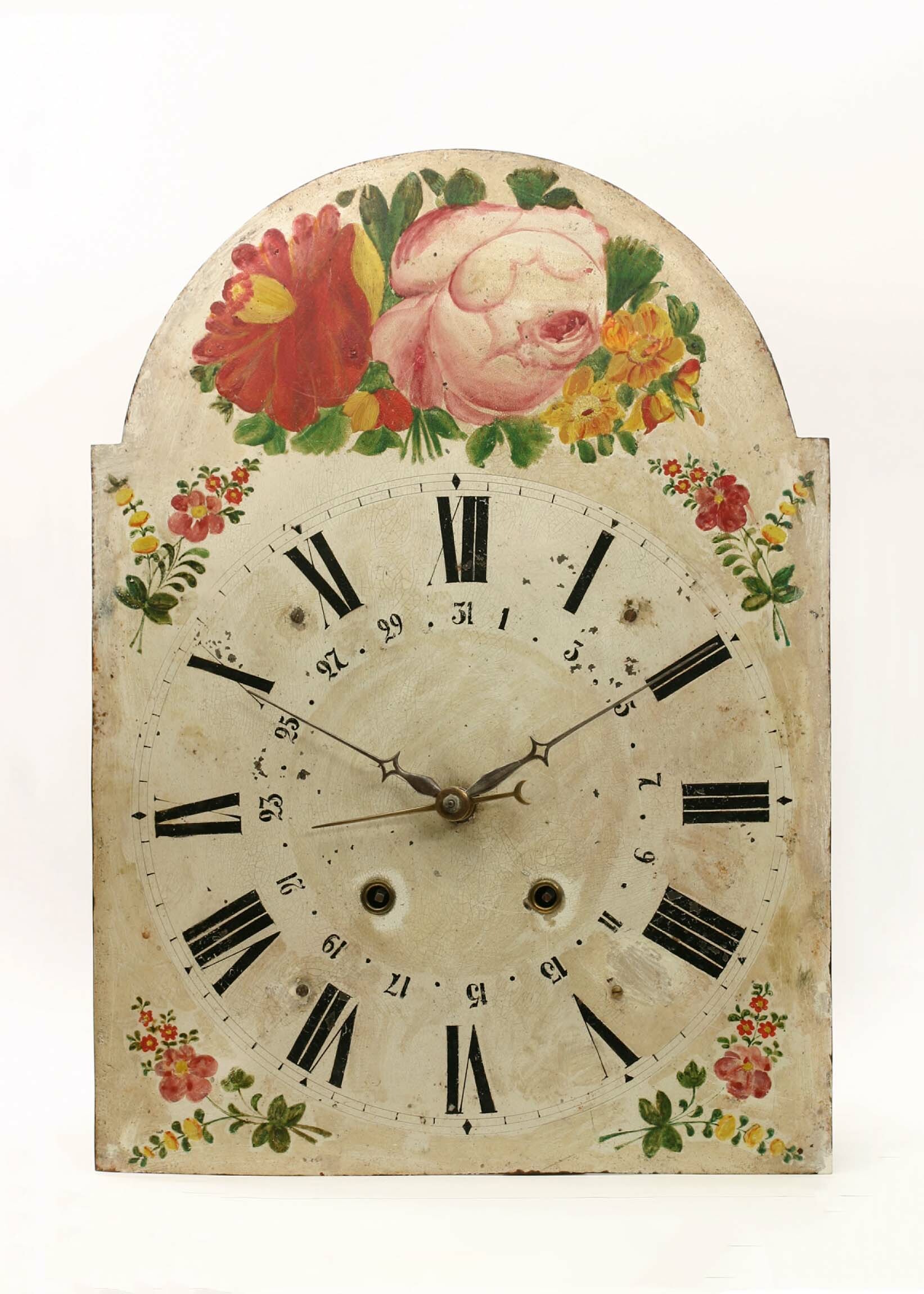 Lackschilduhr, Lorenz Bob, Furtwangen, um 1850 (Deutsches Uhrenmuseum CC BY-SA)