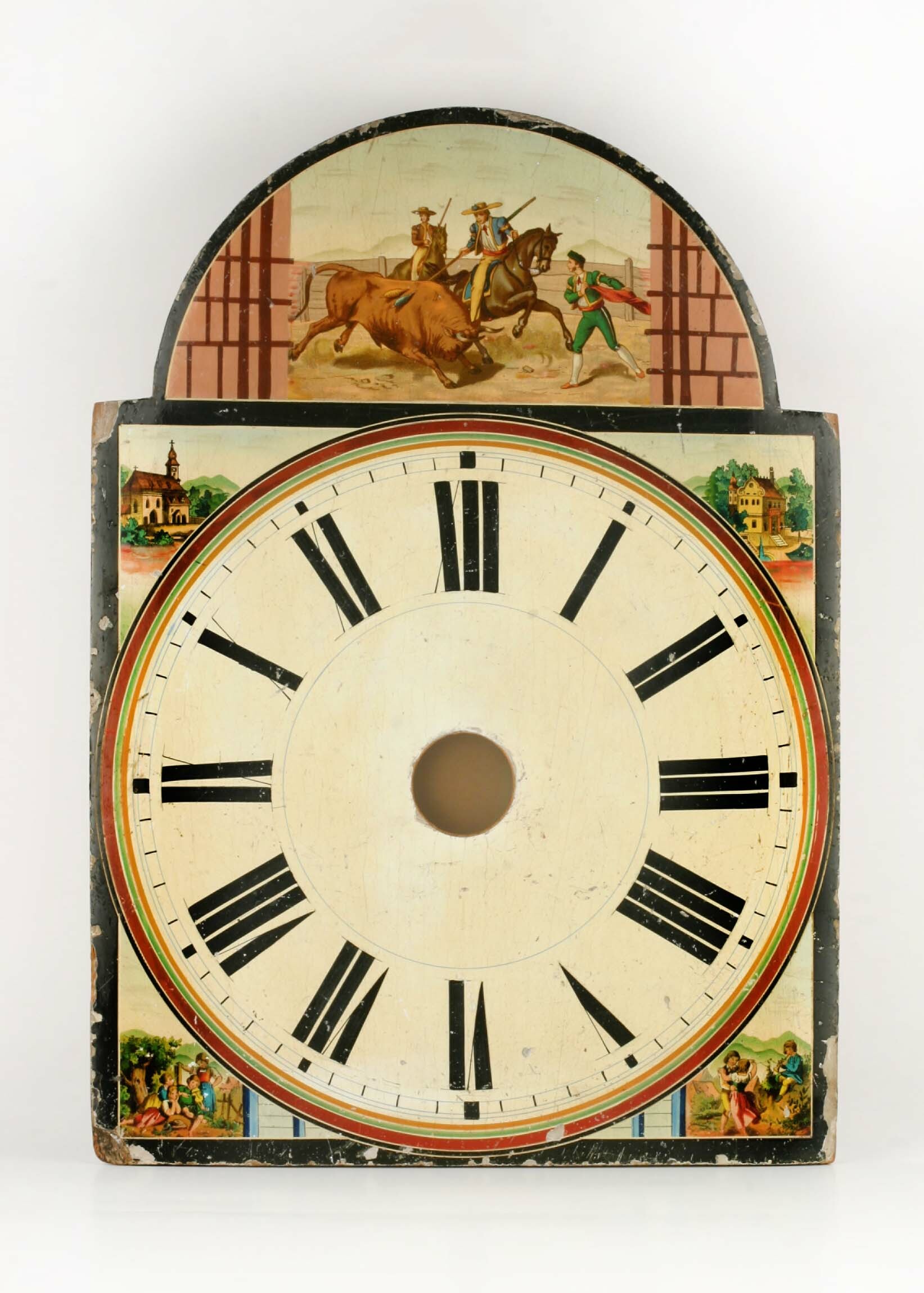 Lackschild, Schwarzwald, 2. Hälfte 19. Jahrhundert (Deutsches Uhrenmuseum CC BY-SA)