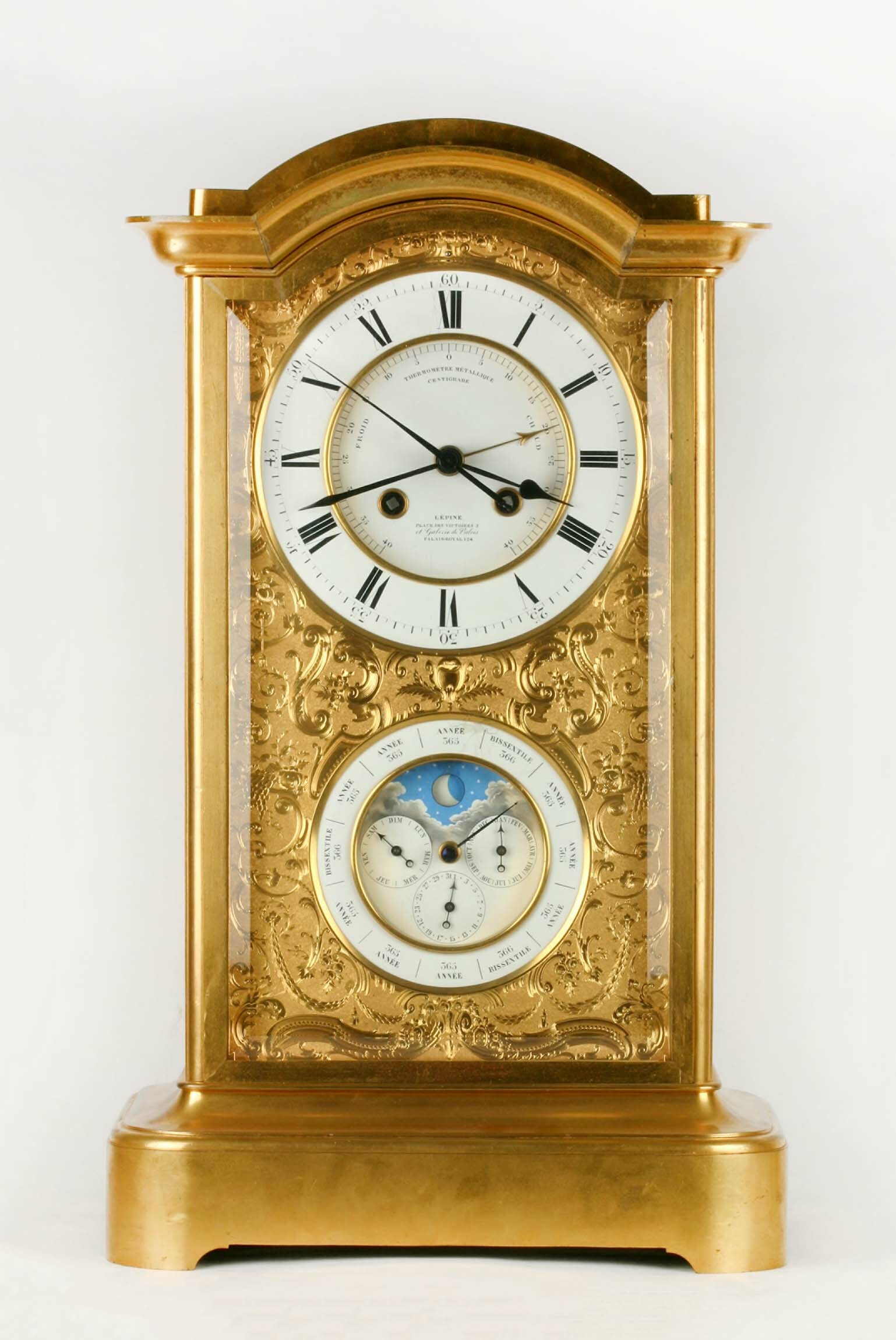Tischuhr, Lépine, Paris, um 1850 (Deutsches Uhrenmuseum CC BY-SA)