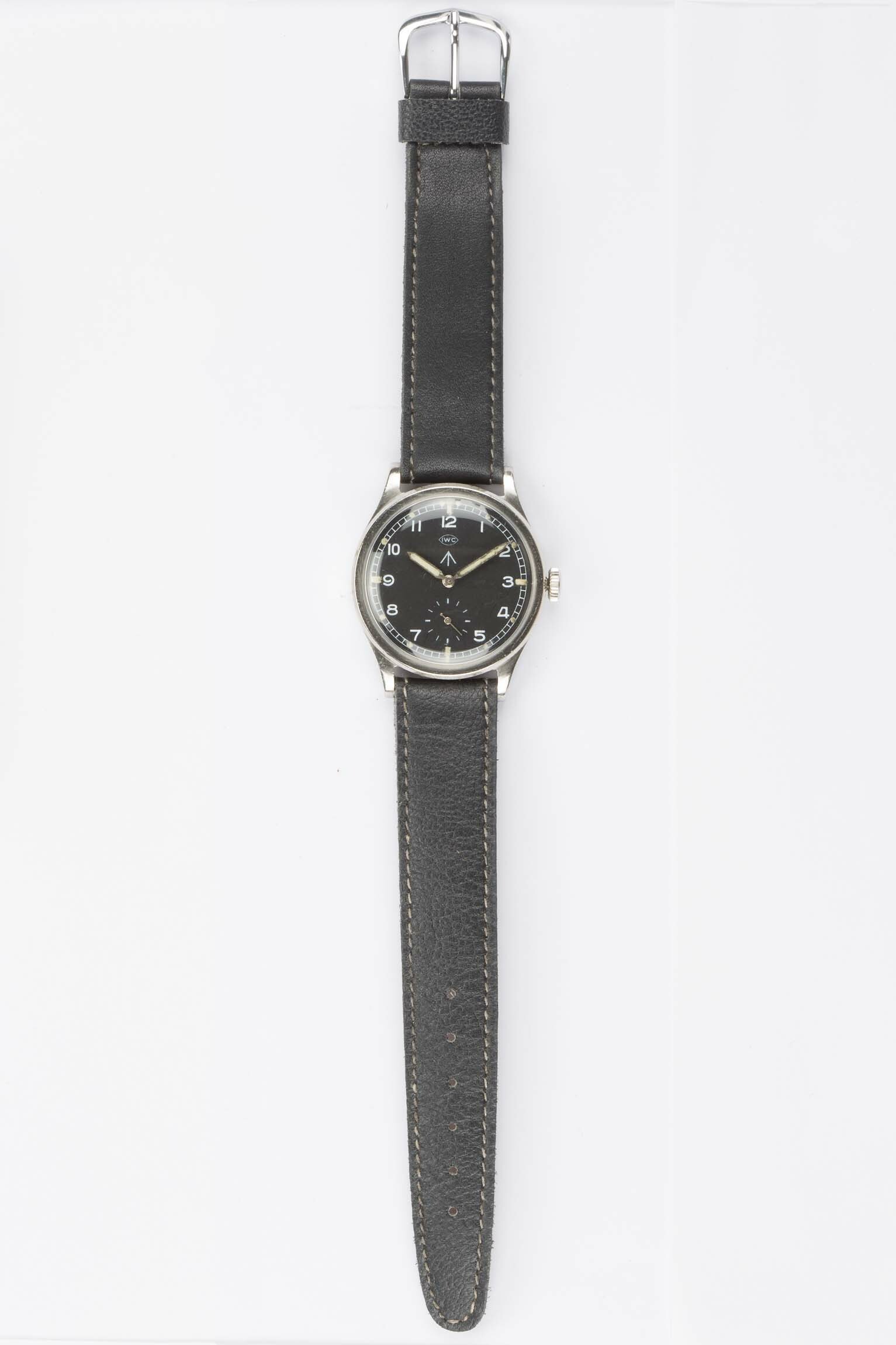Armbanduhr IWC Mark X, Schaffhausen, um 1945 (Deutsches Uhrenmuseum CC BY-SA)