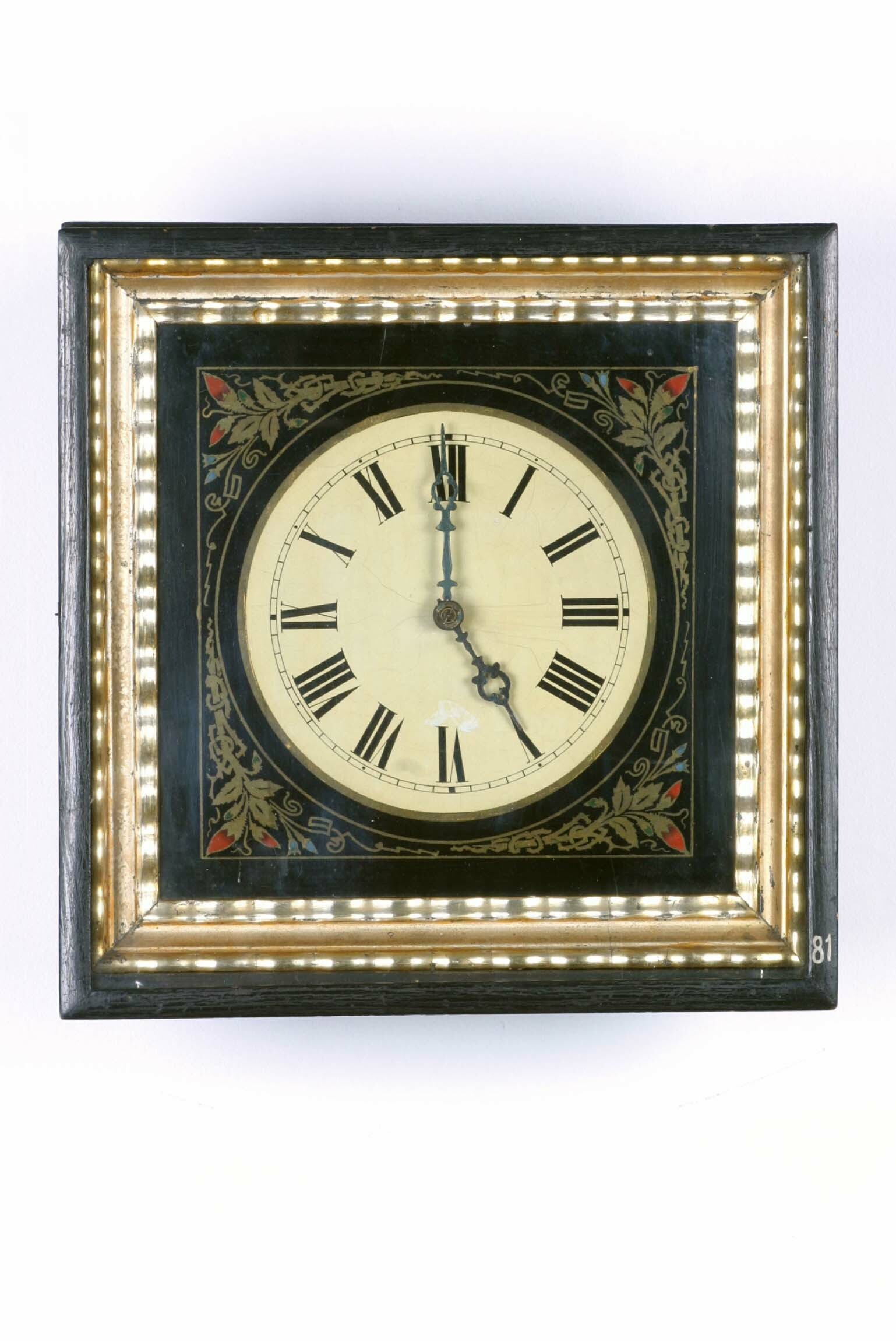Rahmenuhr, Uhrmacherschule Furtwangen, 1862 (Deutsches Uhrenmuseum CC BY-SA)