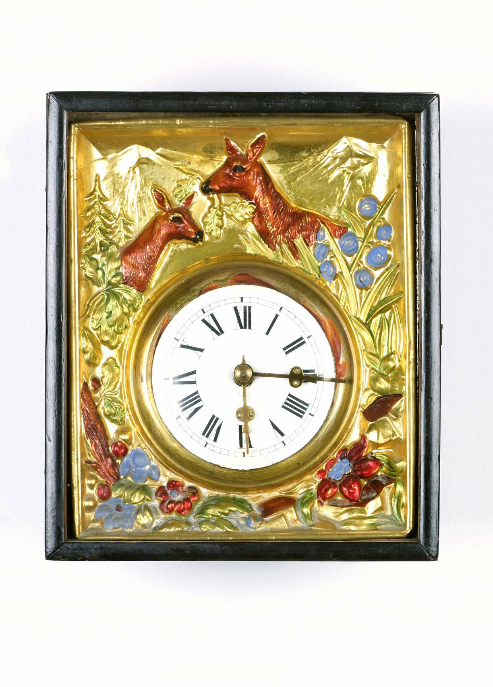 Rahmenuhr, Kienzle, Schwenningen, um 1900 (Deutsches Uhrenmuseum CC BY-SA)