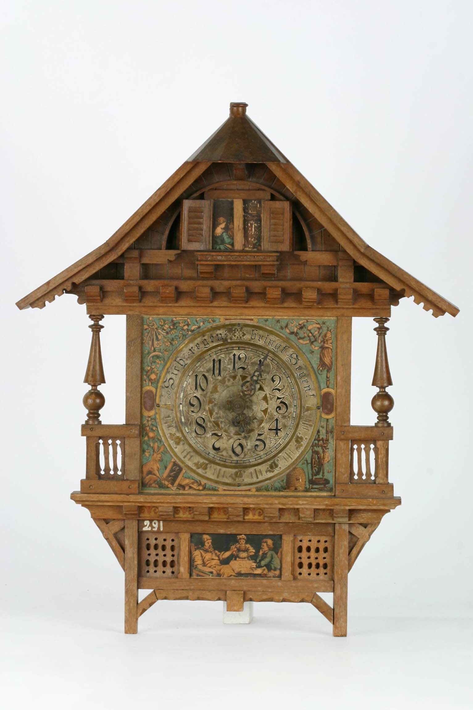 Bahnhäusleuhr, Gebr. Dees, Karlsruhe, 1895 (Deutsches Uhrenmuseum CC BY-SA)